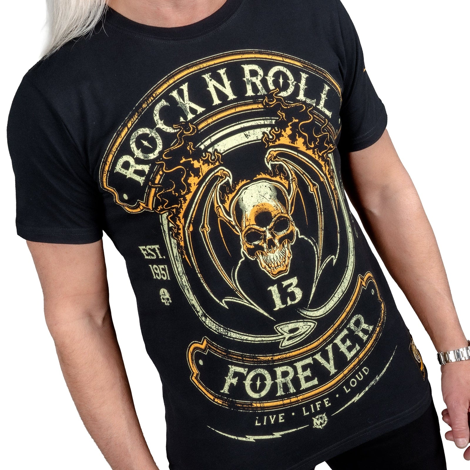 Artist Asylum Collection T-Shirt Rock N Roll Forever Tee