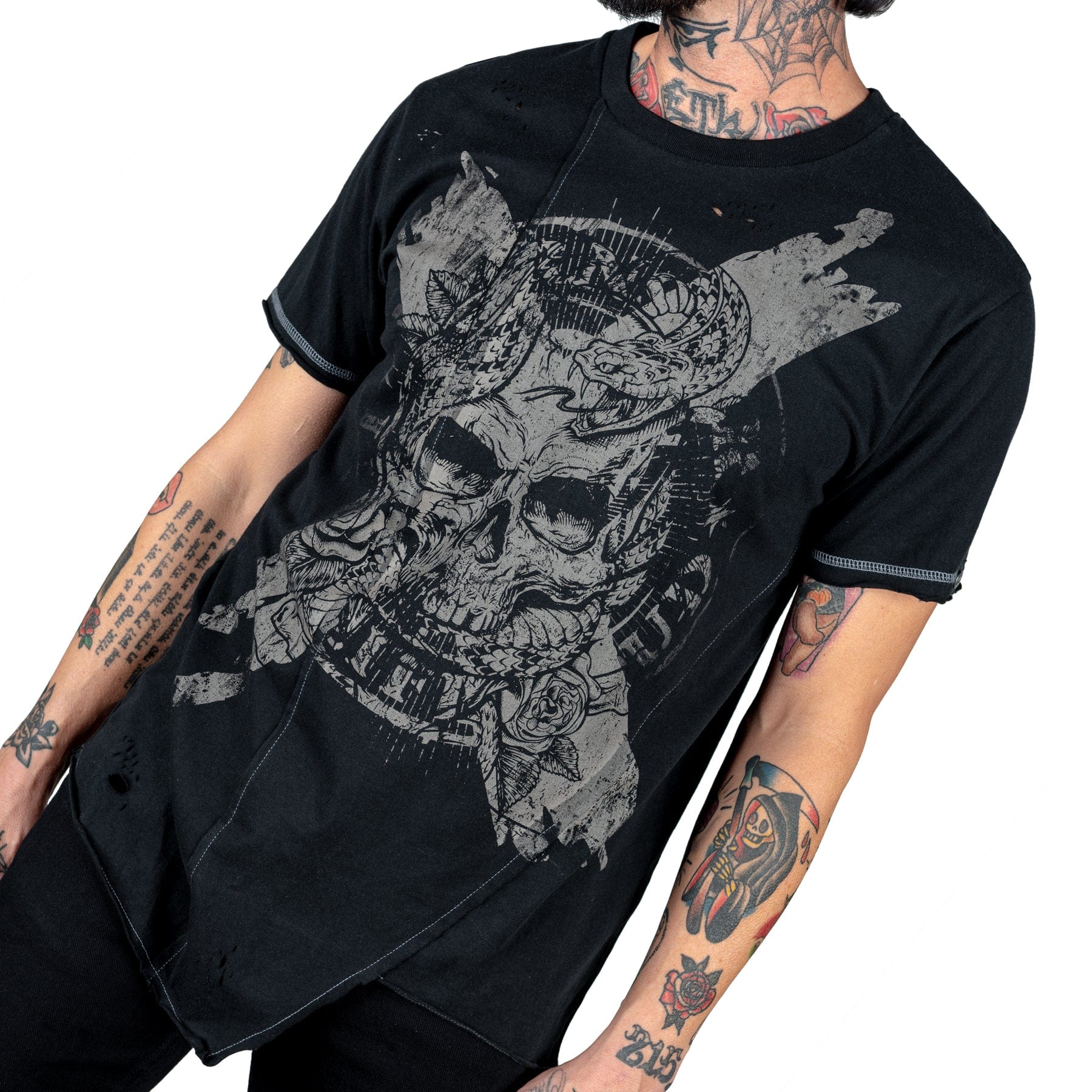 Wornstar Clothing Mens Tee. Xero Skull T-Shirt