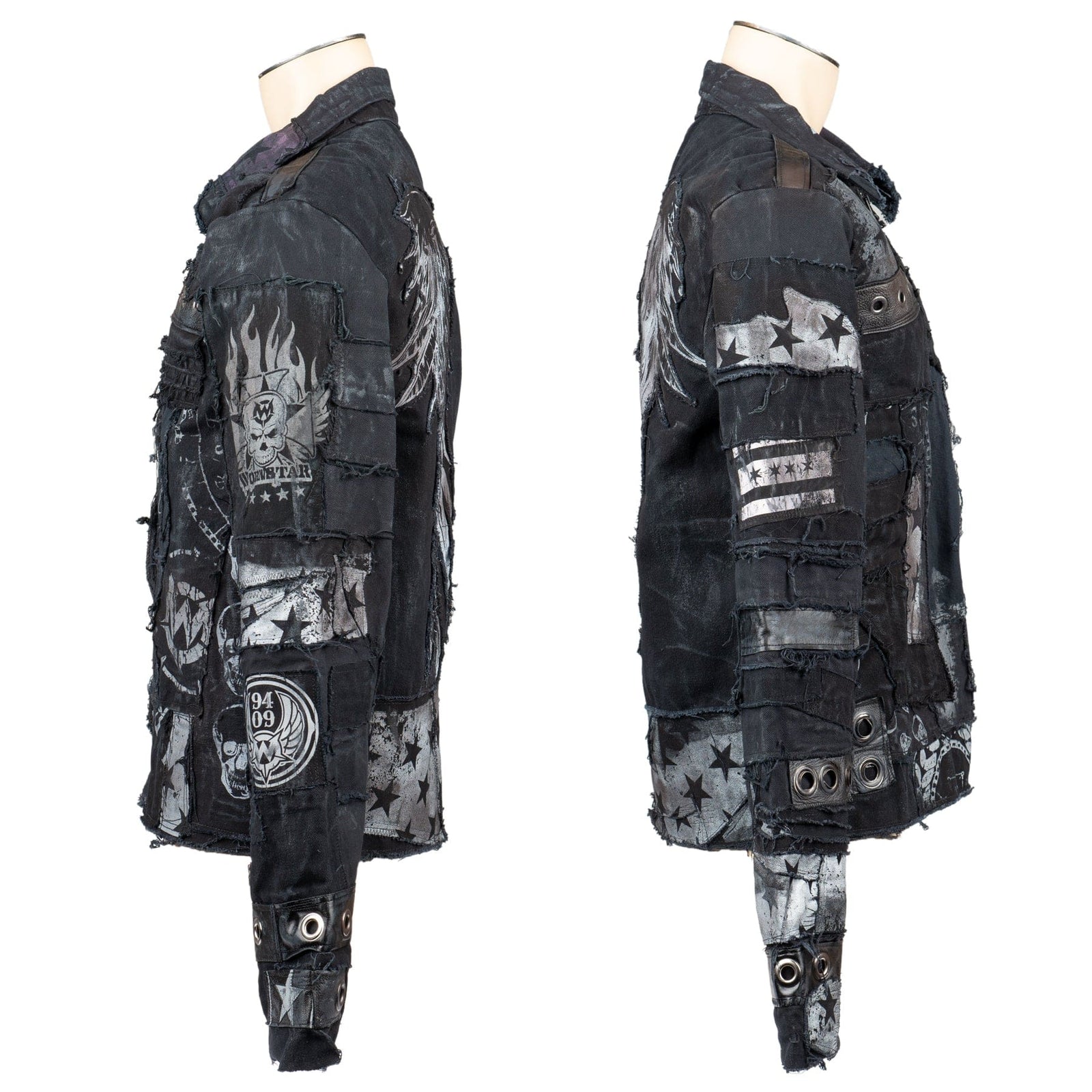 Custom Chop Shop Jacket Wornstar Custom Handmade Jacket - Grievous Angel