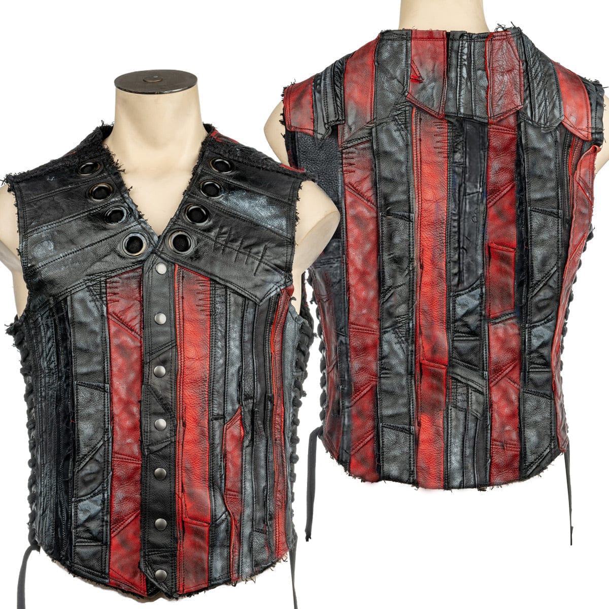 Custom Chop Shop Jacket Wornstar Custom Handmade Vest - Malice