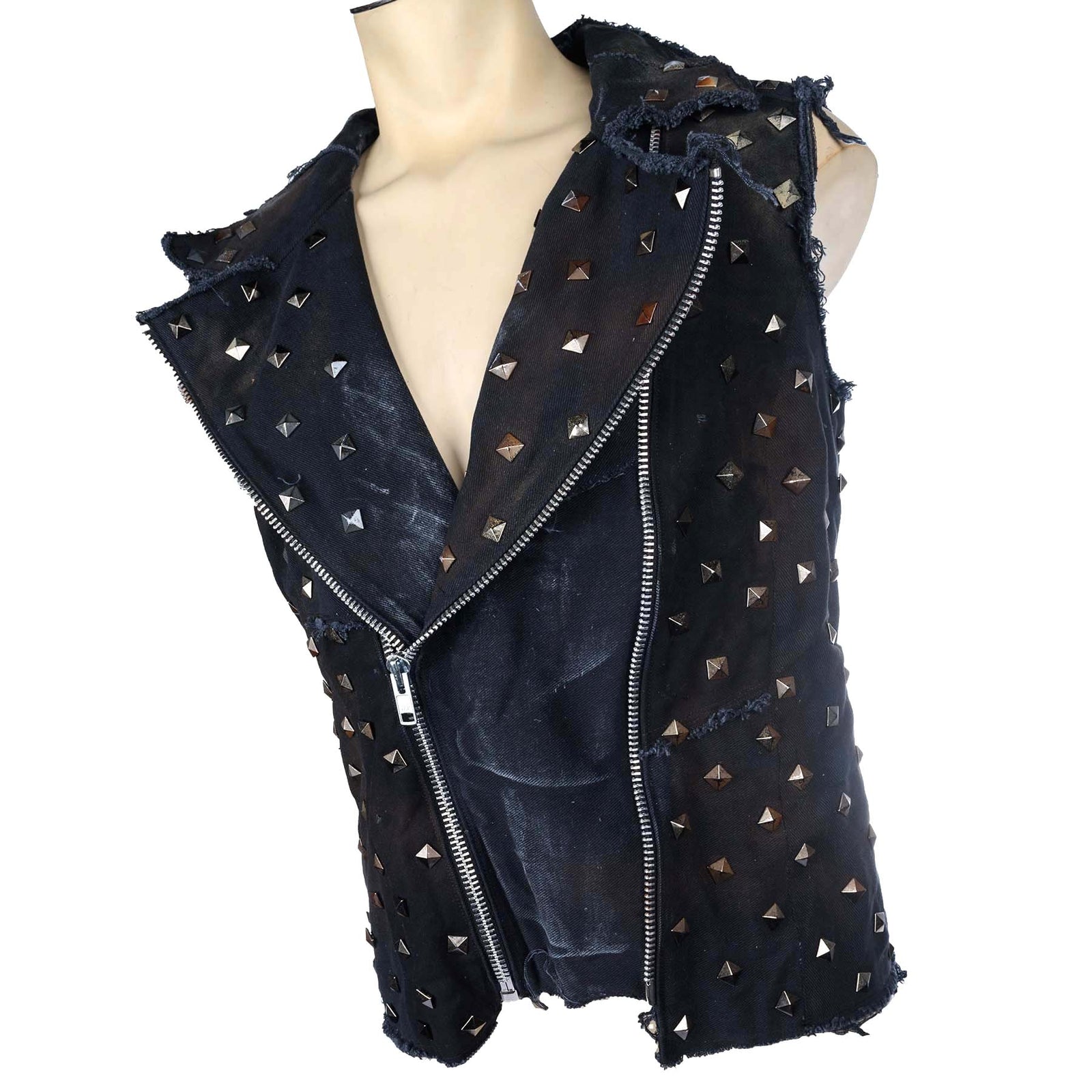Custom Chop Shop Jacket Wornstar Custom Handmade Vest - Salvaged - Cult