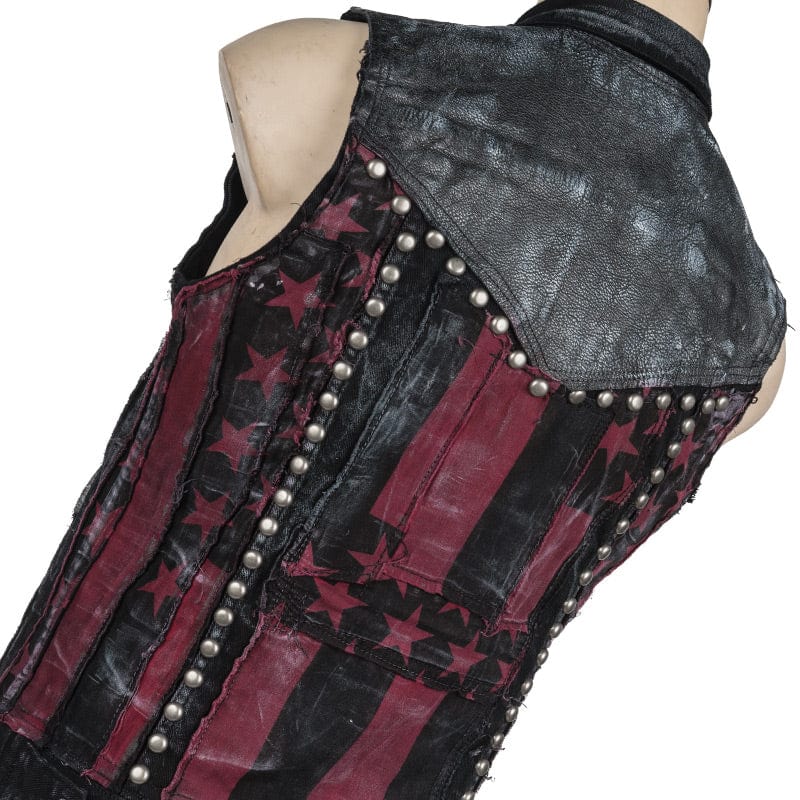 Custom Chop Shop Jacket Wornstar Custom Handmade Vest - Chimaera