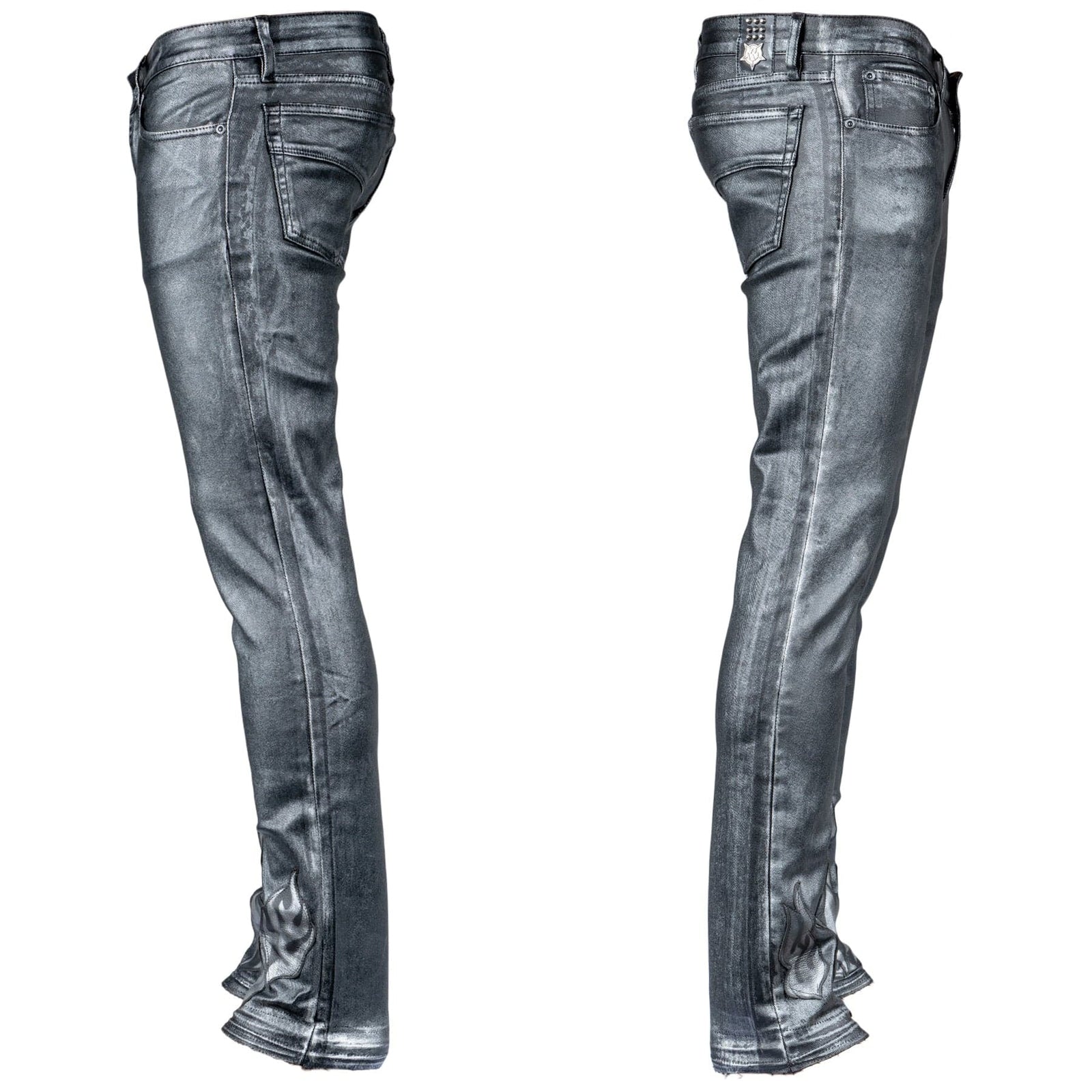 Custom Chop Shop Pants Wornstar Custom Jeans - Black Pearl - Ready to Ship - Size 33x33