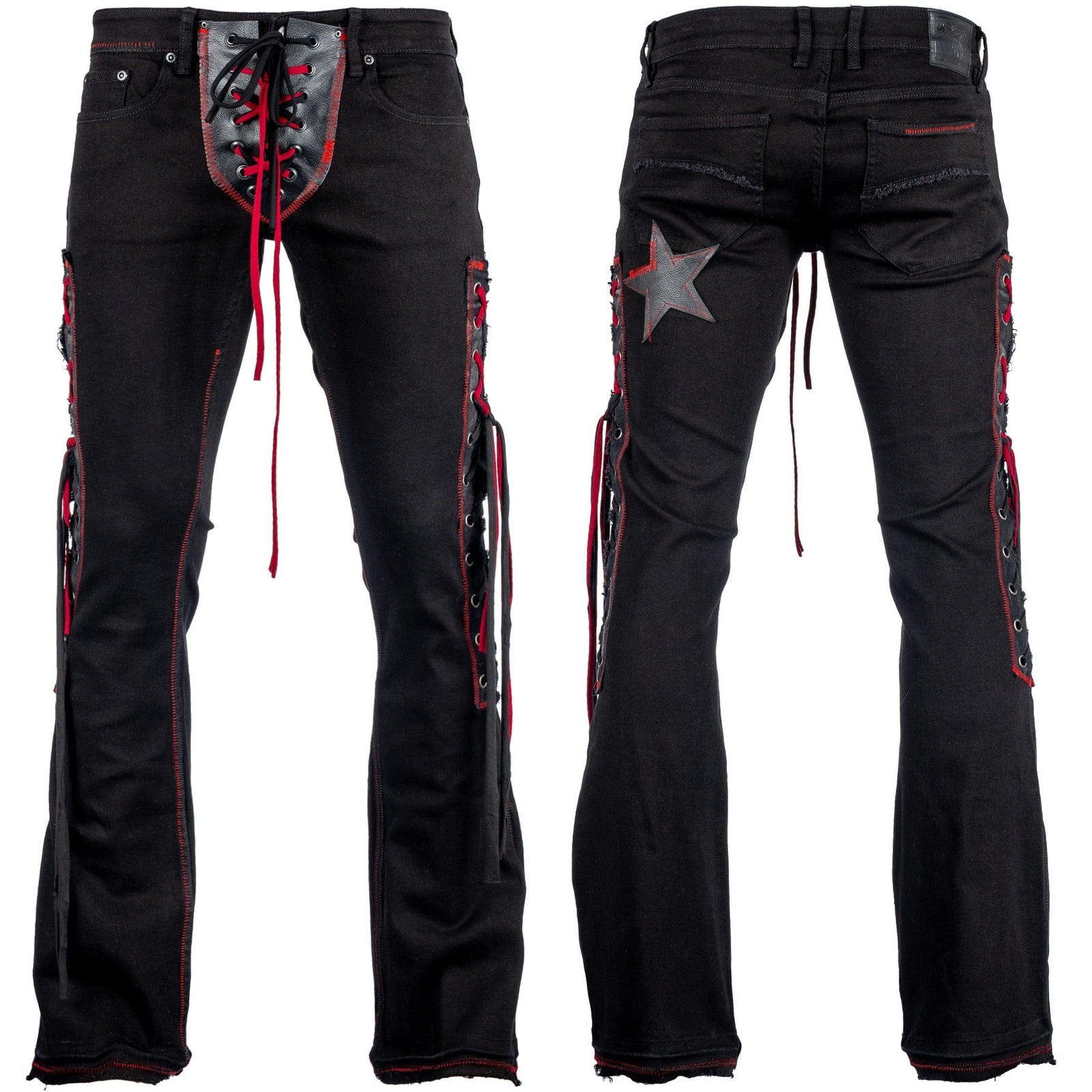 Custom Chop Shop Pants Wornstar Custom Jeans - Black Widow