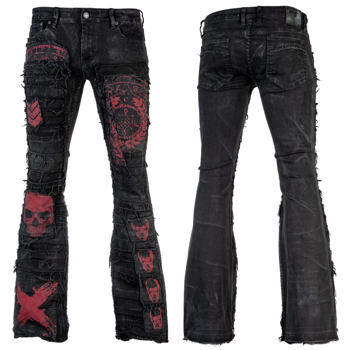 Wornstar Custom Pants - Original Wild Side Red