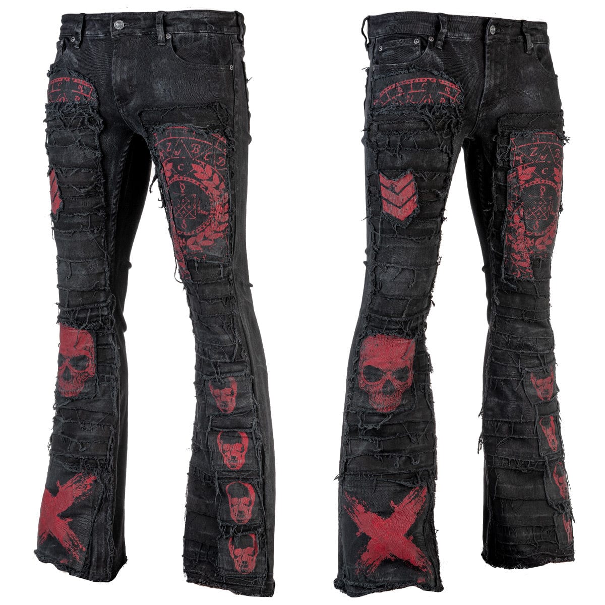 Wornstar Custom Pants - Original Wild Side Red