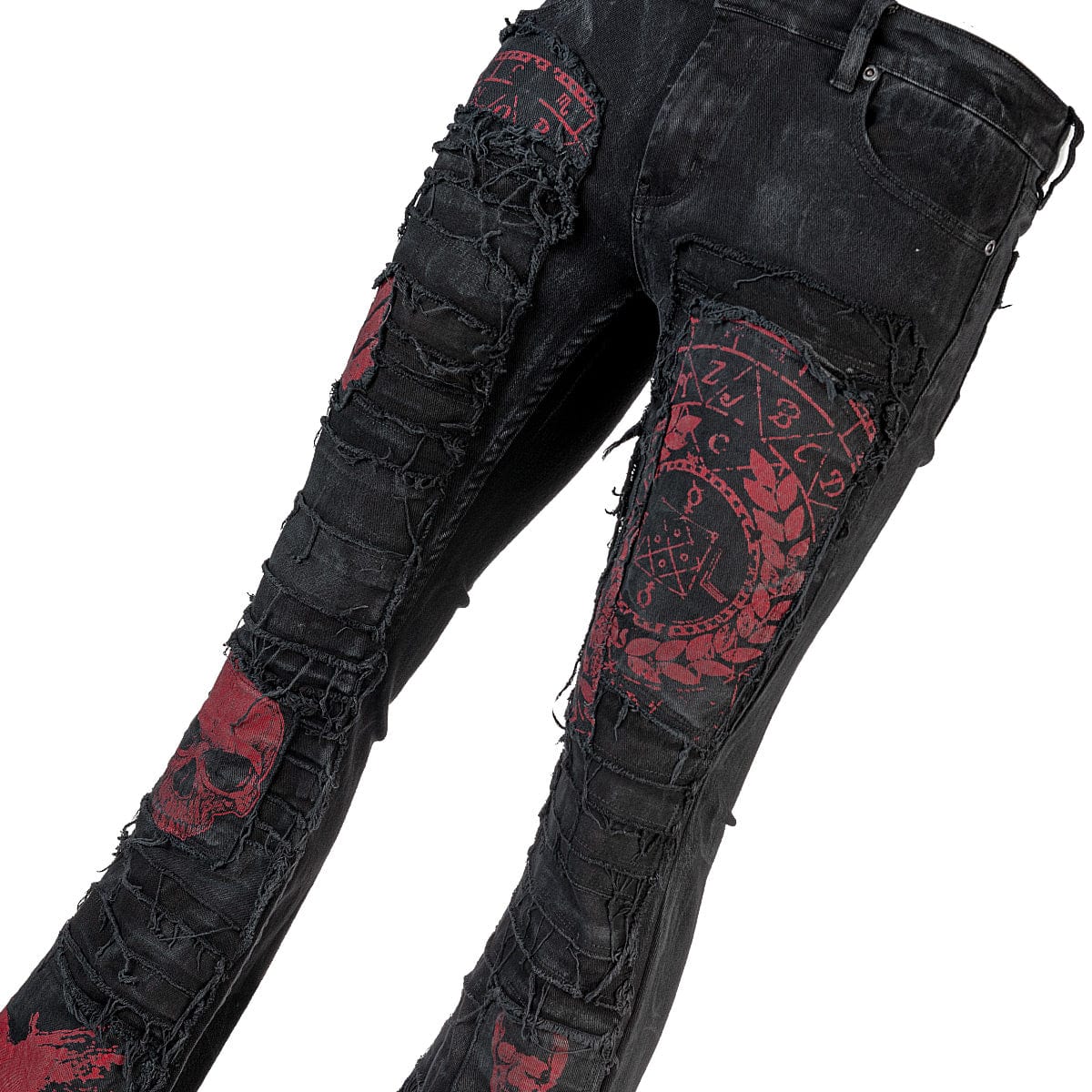 Wornstar Custom Pants - Original Wild Side Red