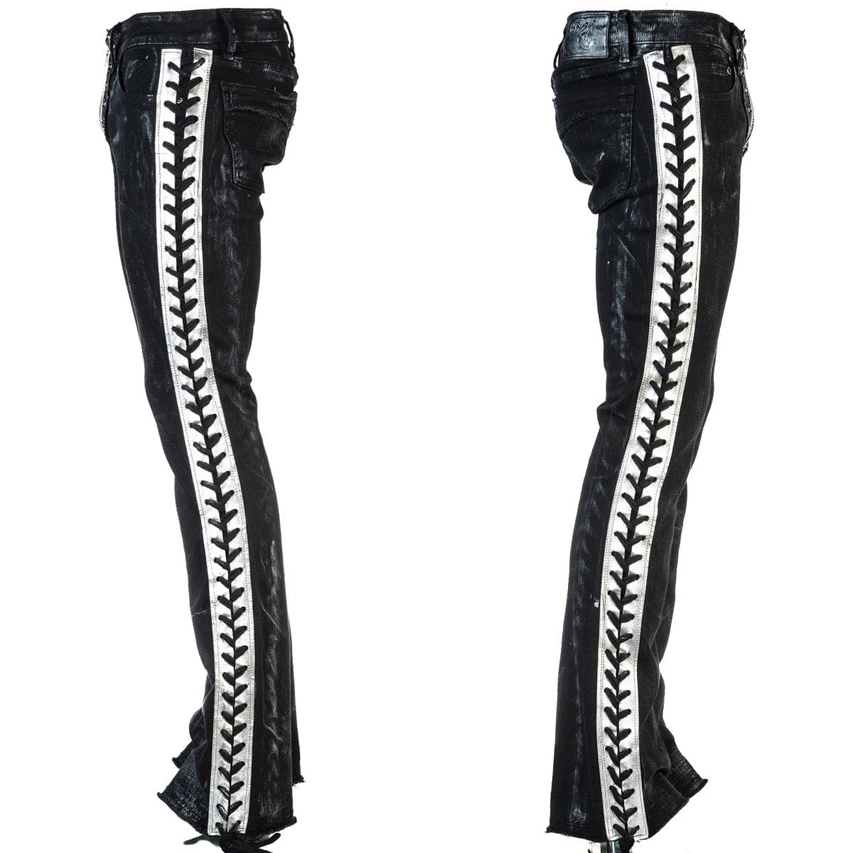 Wornstar Custom Pants - Silver Stripe
