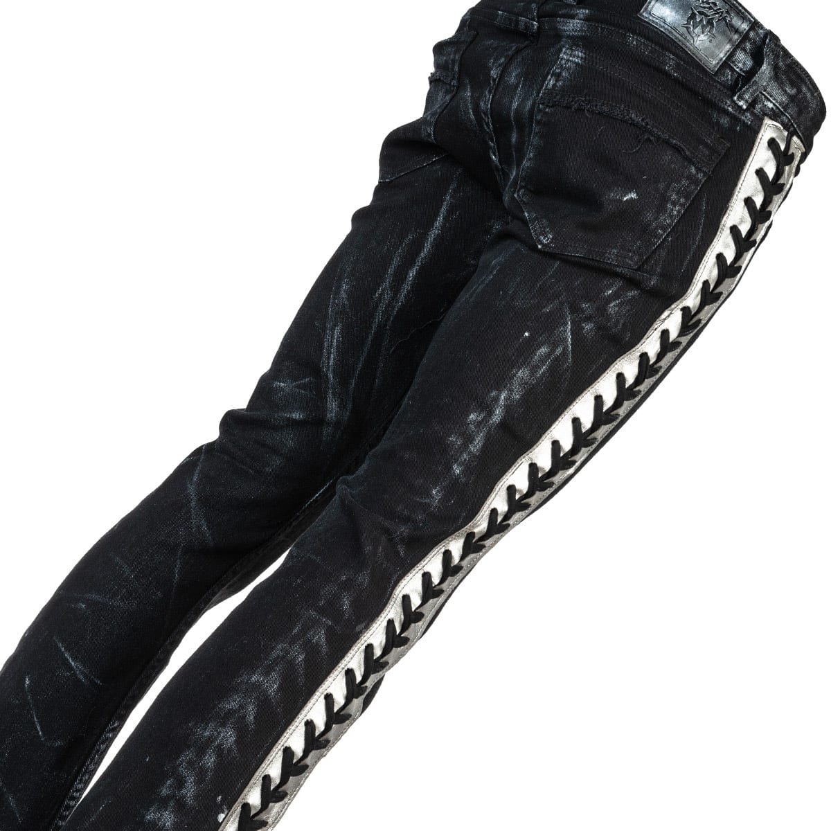 Wornstar Custom Pants - Silver Stripe