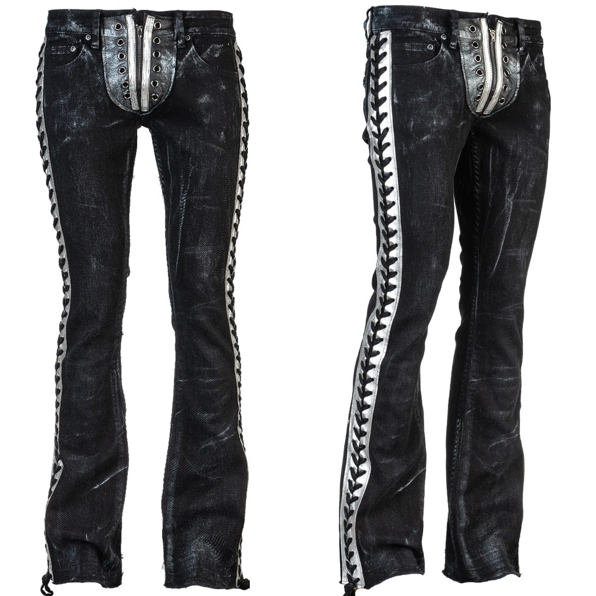 Wornstar Custom Pants - Silver Stripe