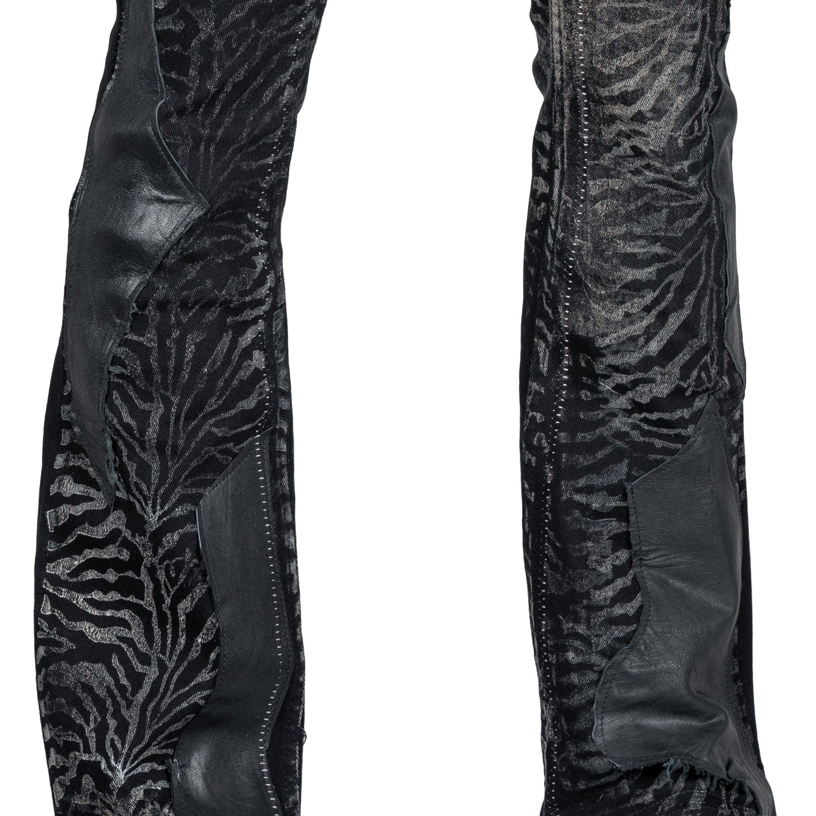 Custom Chop Shop Pants Wornstar Custom Jeans - Zebra Print - Ready to ship - Size 32x34