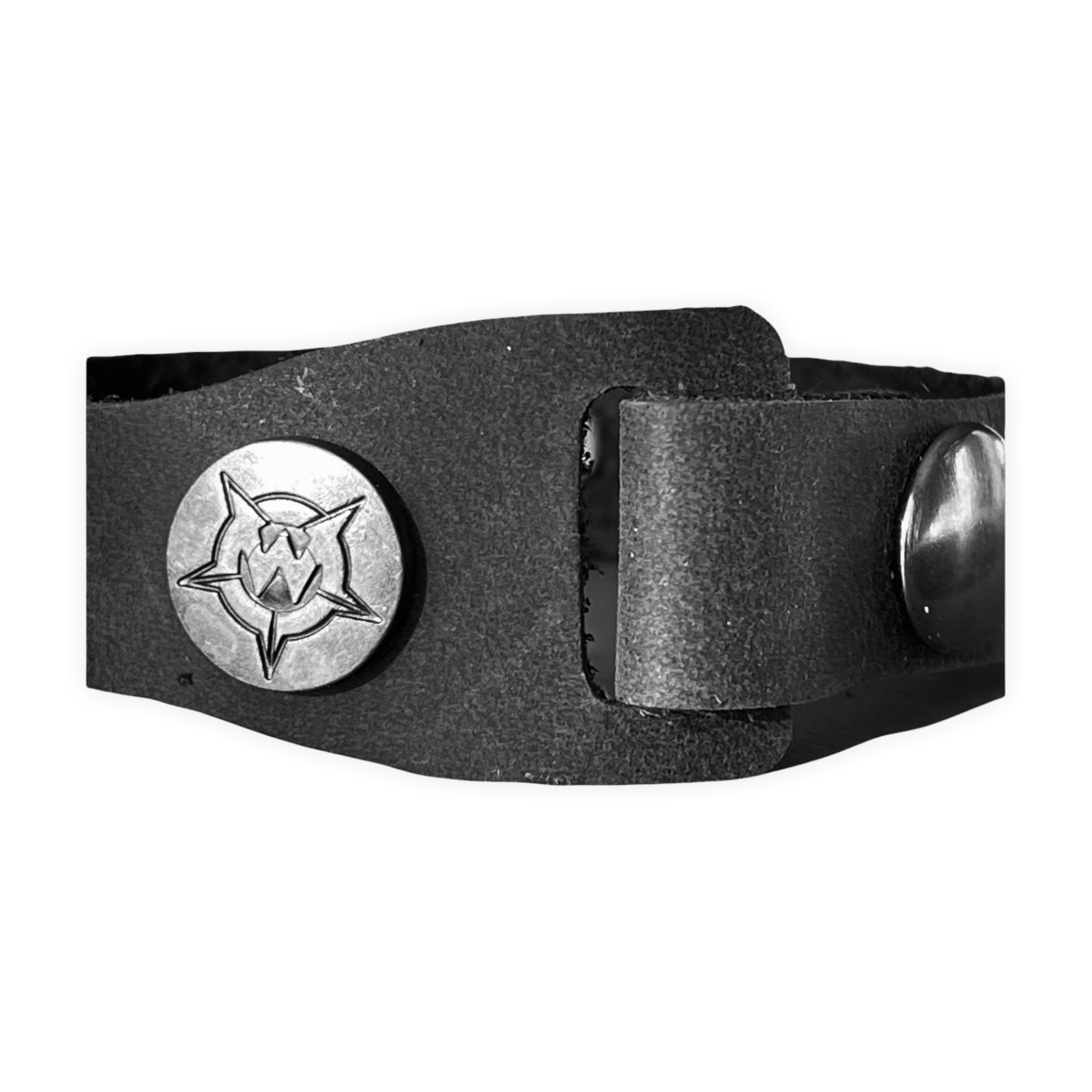 Custom Chop Shop Accessory Wornstar Custom Leather Bracelet - Star Bolt