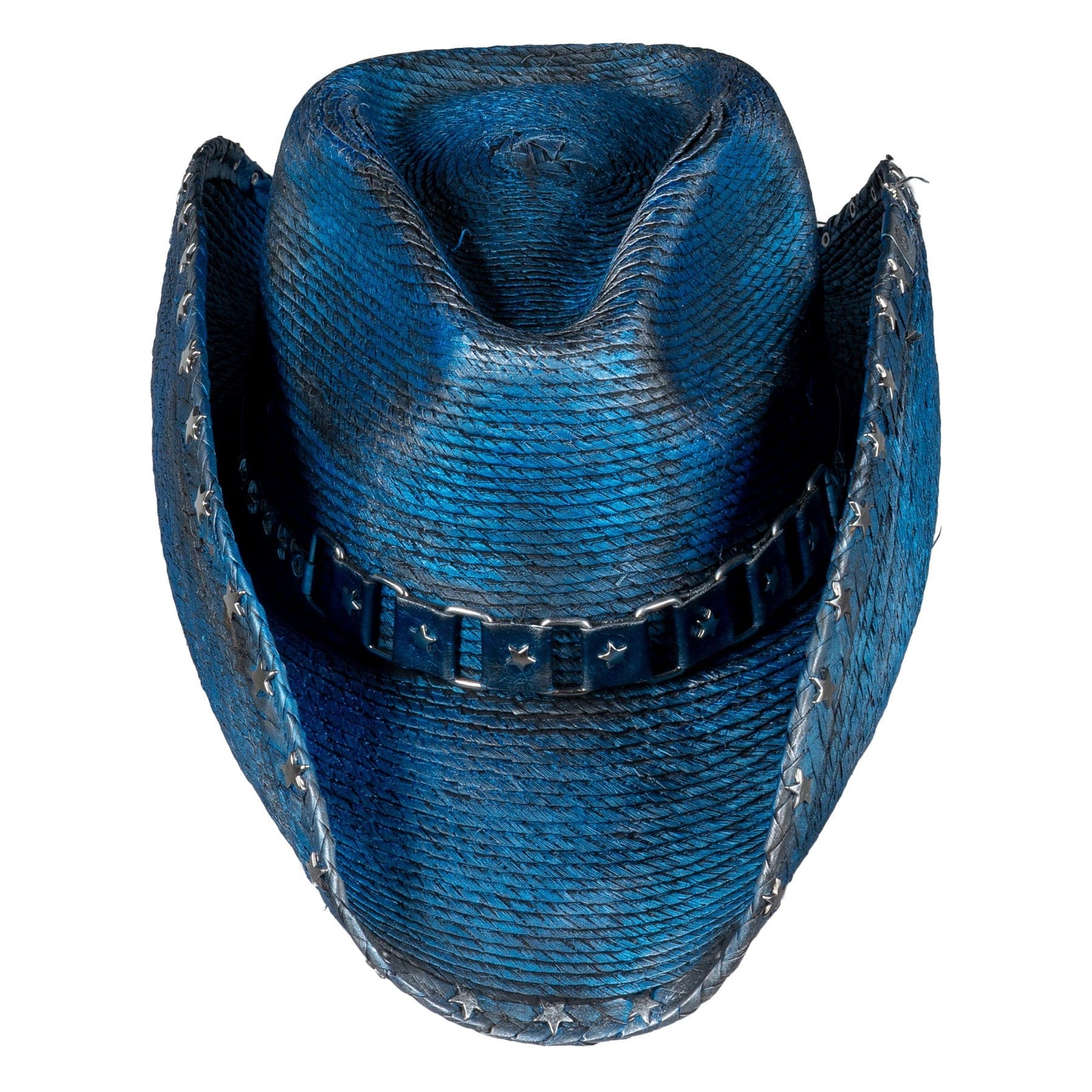 Custom Chop Shop Accessory Wornstar Custom Rocker Hat - Ready to Ship - Starred Electric Blue