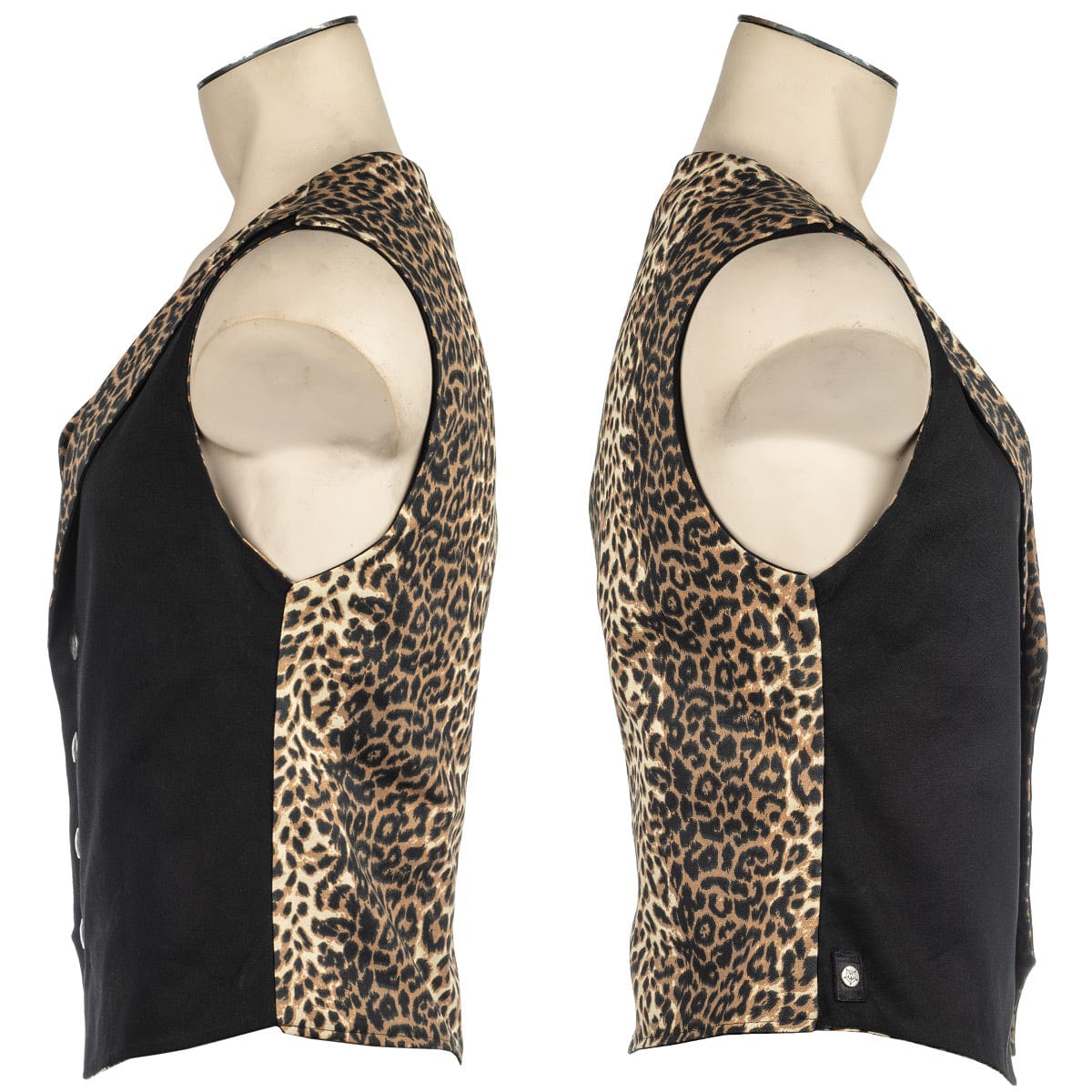 Custom Chop Shop Jacket Wornstar Custom Vest - Leopard print