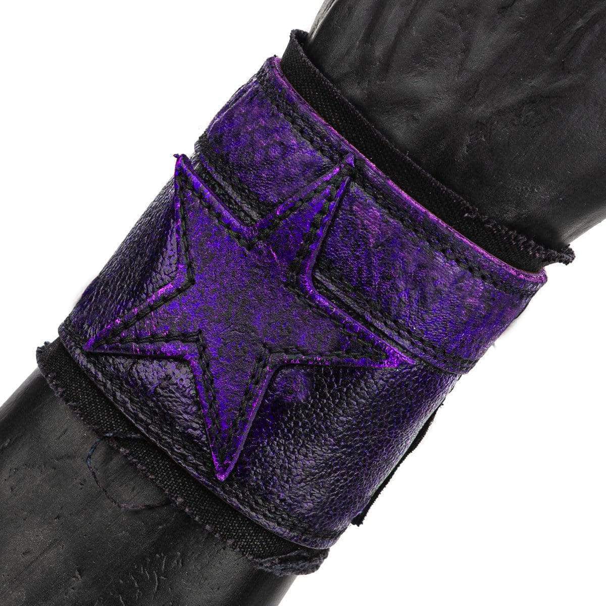 Custom Chop Shop Accessory Wornstar Custom - Wristband Leather Cuff - Electric Purple