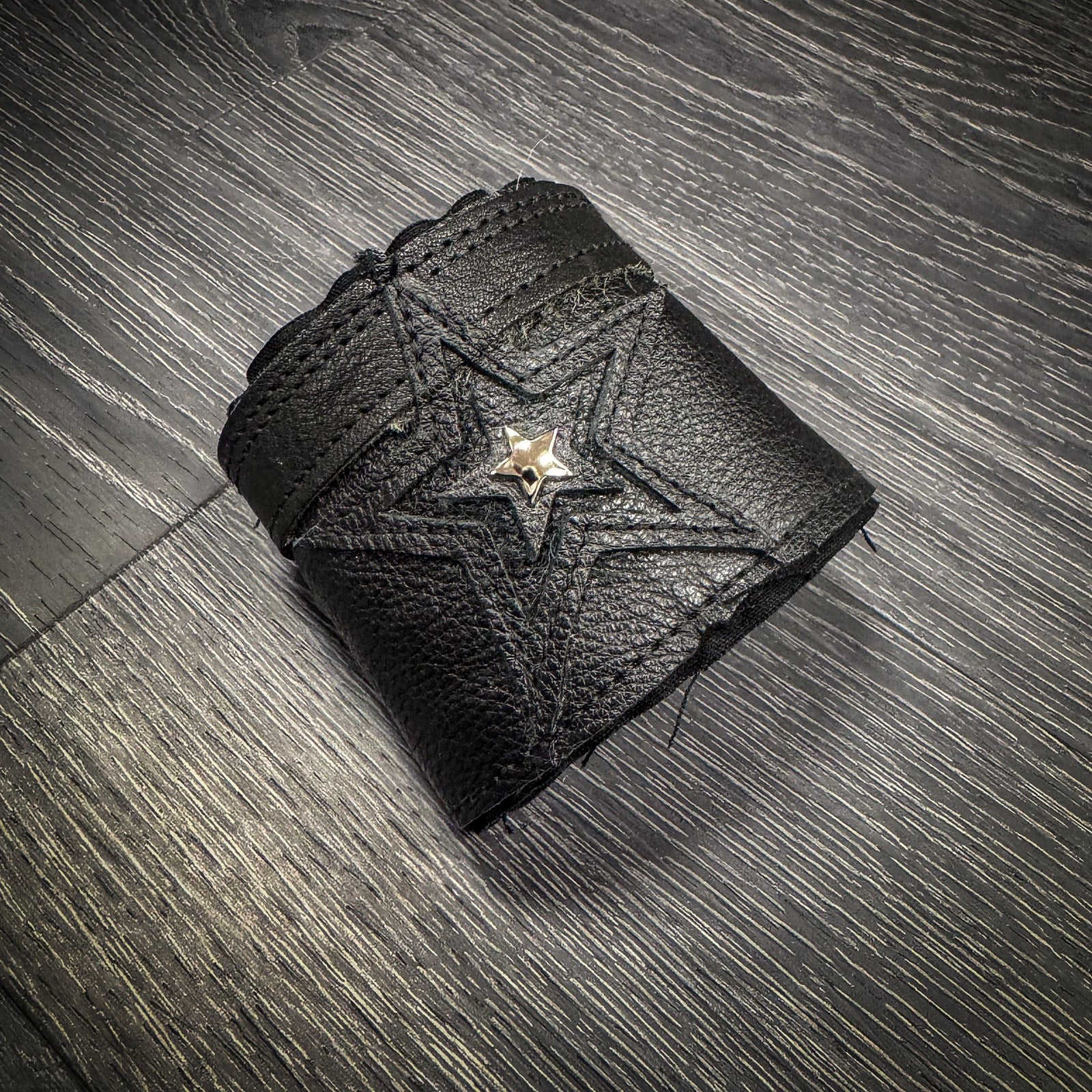 Custom Chop Shop Accessory Wornstar Custom - Wristband Leather Cuff - Kaleidoscope