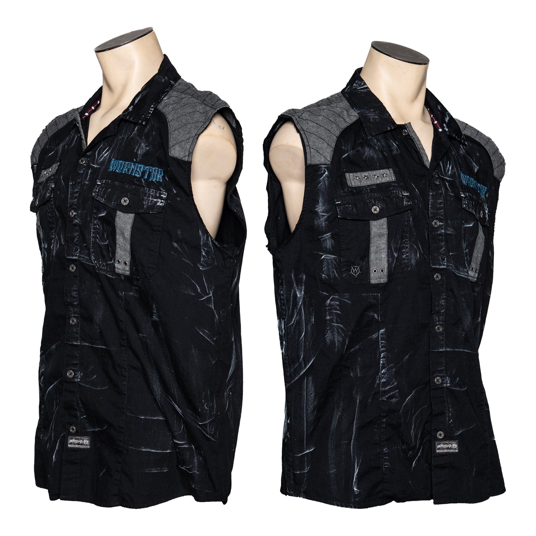 Custom Chop Shop Work Shirt Wornstar Customized Sleeveless Shirt - Disciple - Ready to ship - Size XL