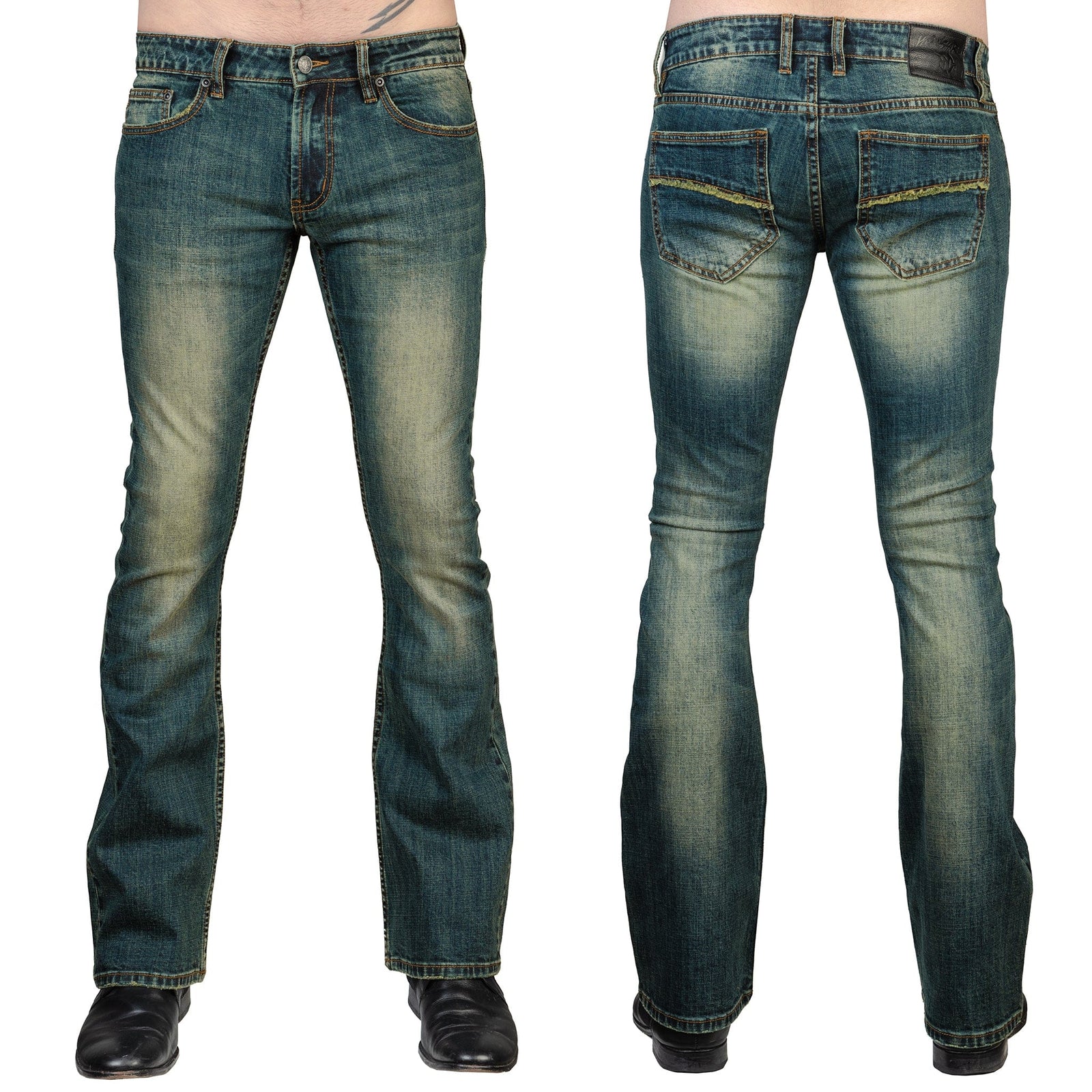 Wornstar Clothing Mens Jeans Hellraiser Denim Pants - Vintage Blue