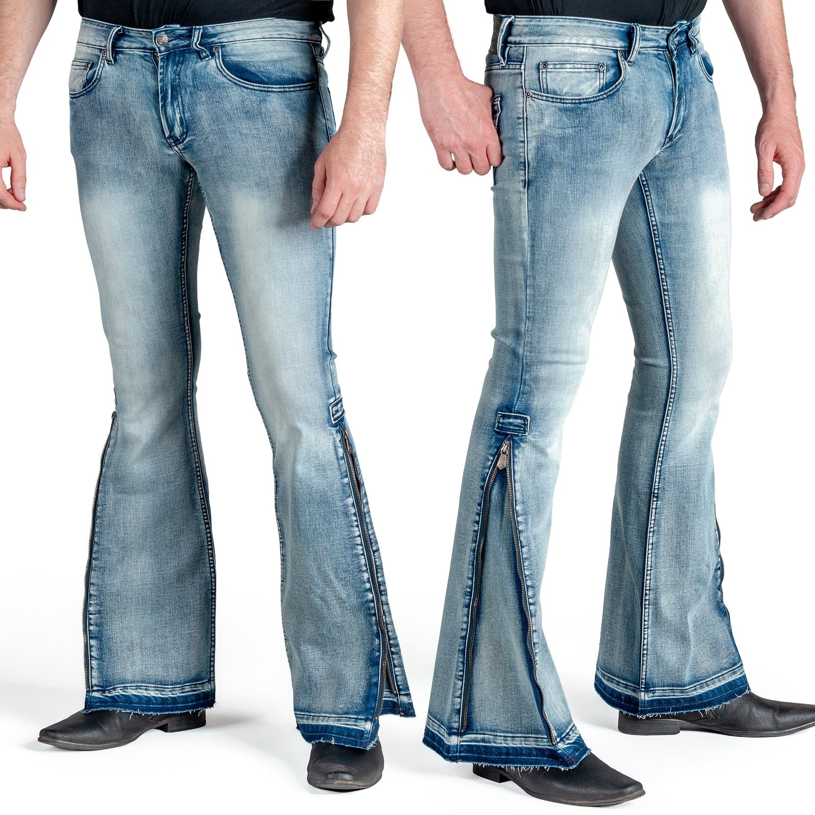 Essentials Collection Pants Hellraiser Side Zipper Jeans - Classic Blue