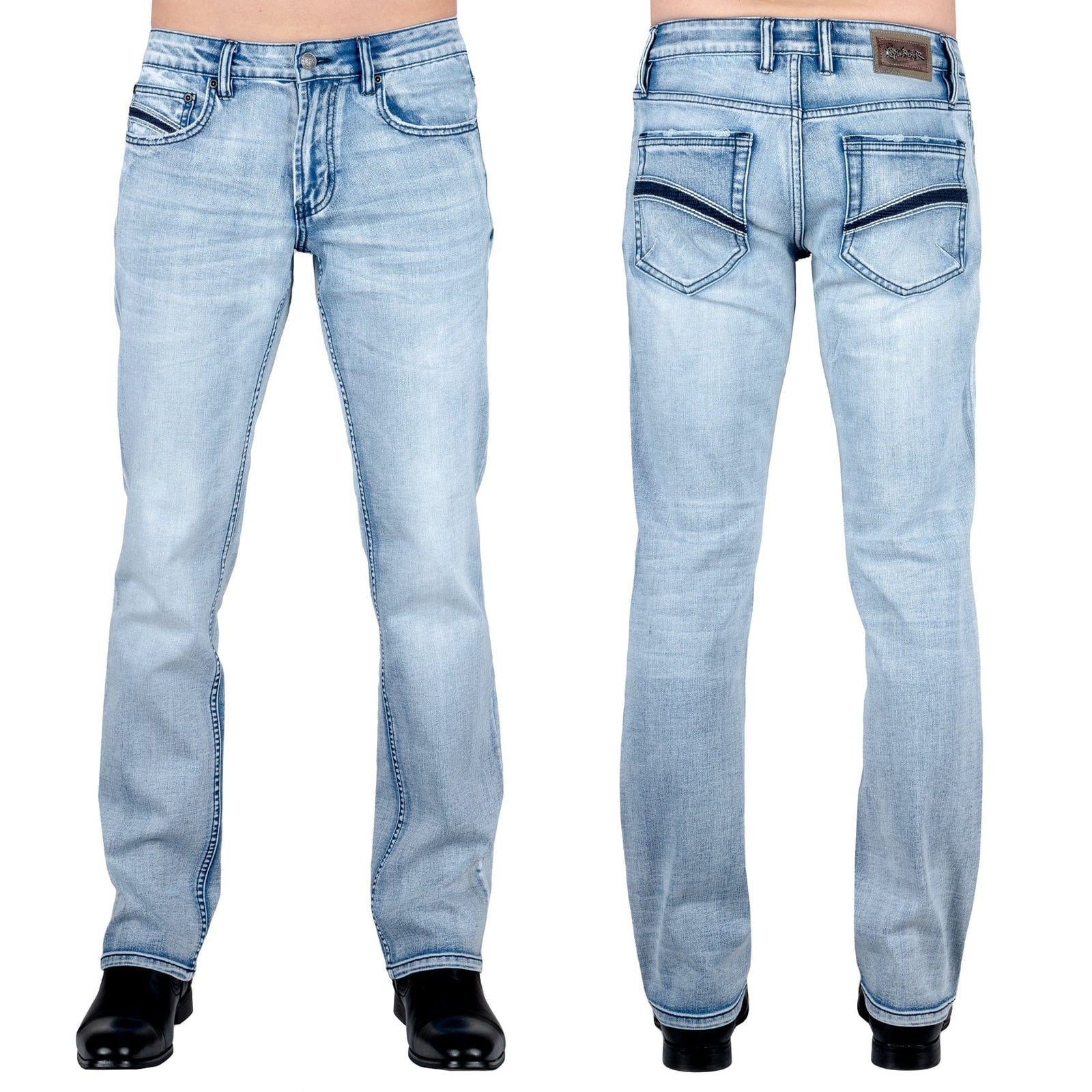 Wornstar Clothing Mens Jeans. Trailblazer Denim Pants - Classic Blue