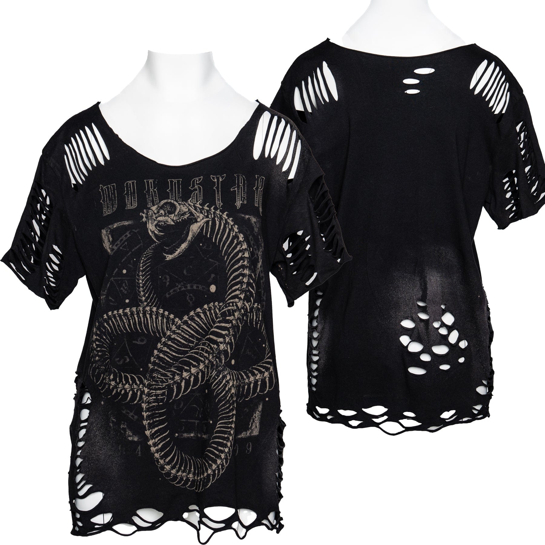 Sirens Collection T-Shirt One Size Wornstar Custom -  Cut Tee - Ouroboros OS Ready to Ship