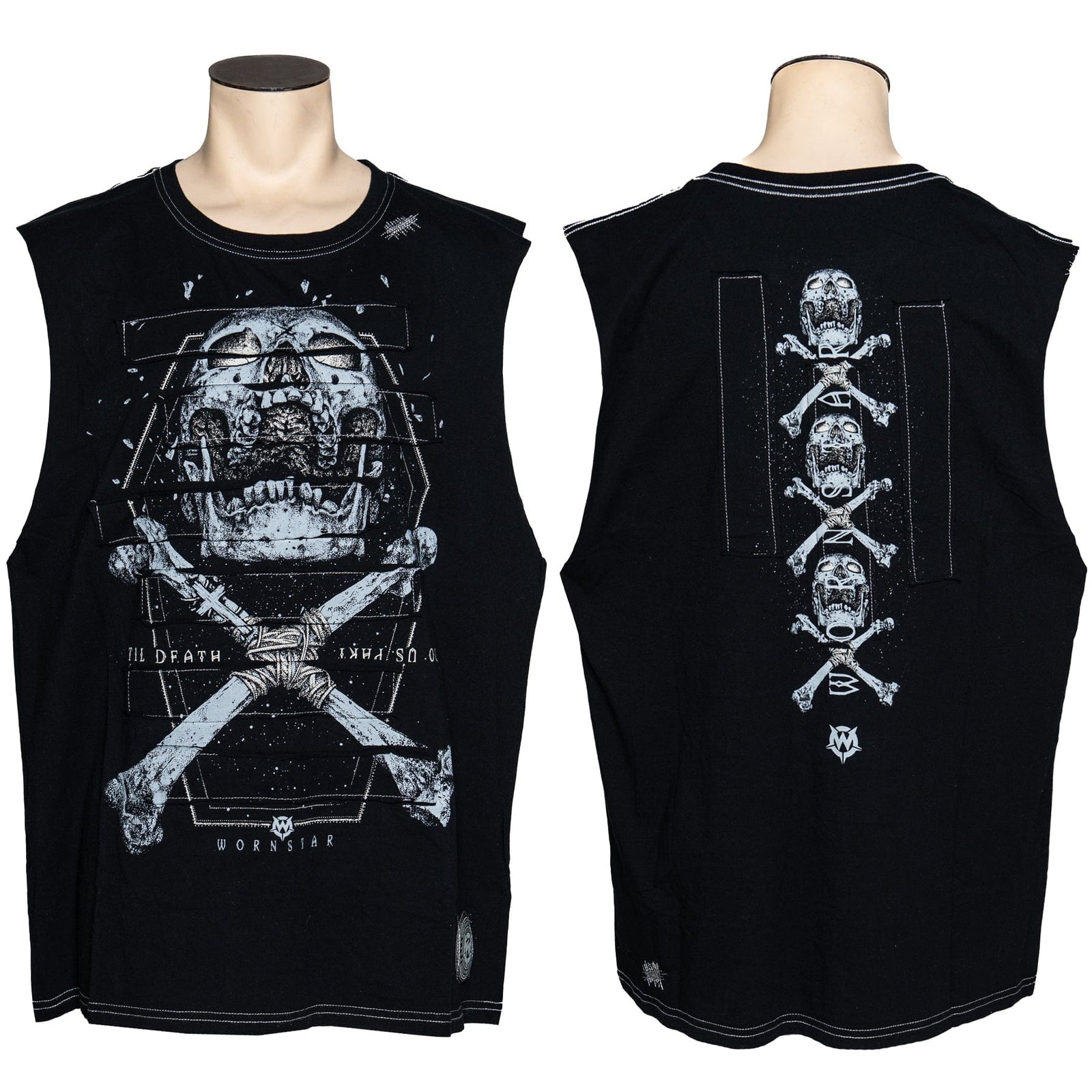 Sirens Collection T-Shirt 3X Wornstar Custom - Sleeveless Cut Tee - Till Death - Ready to Ship