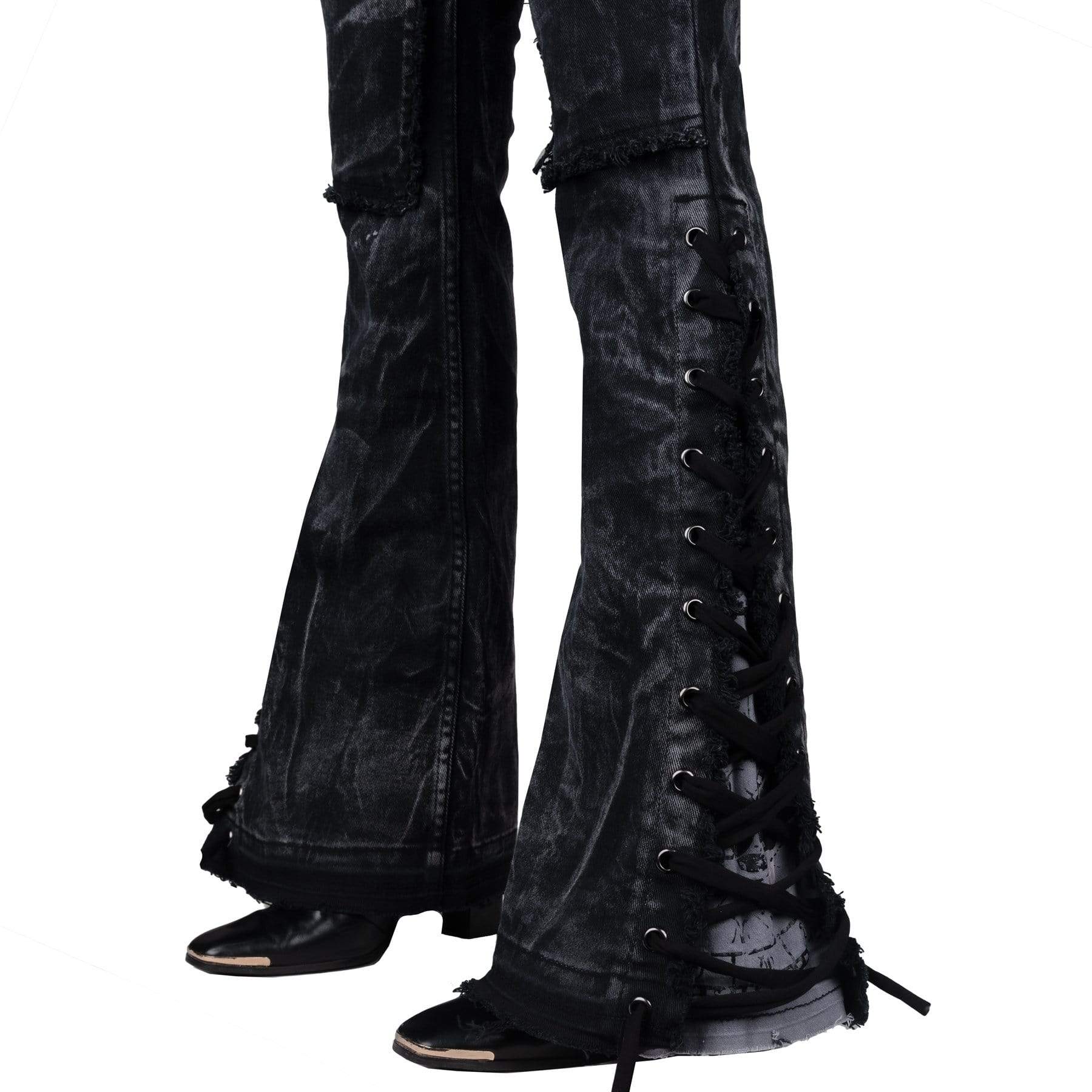 Wornstar Clothing Unisex Jeans. Cutlass Denim Stage Pants - Black