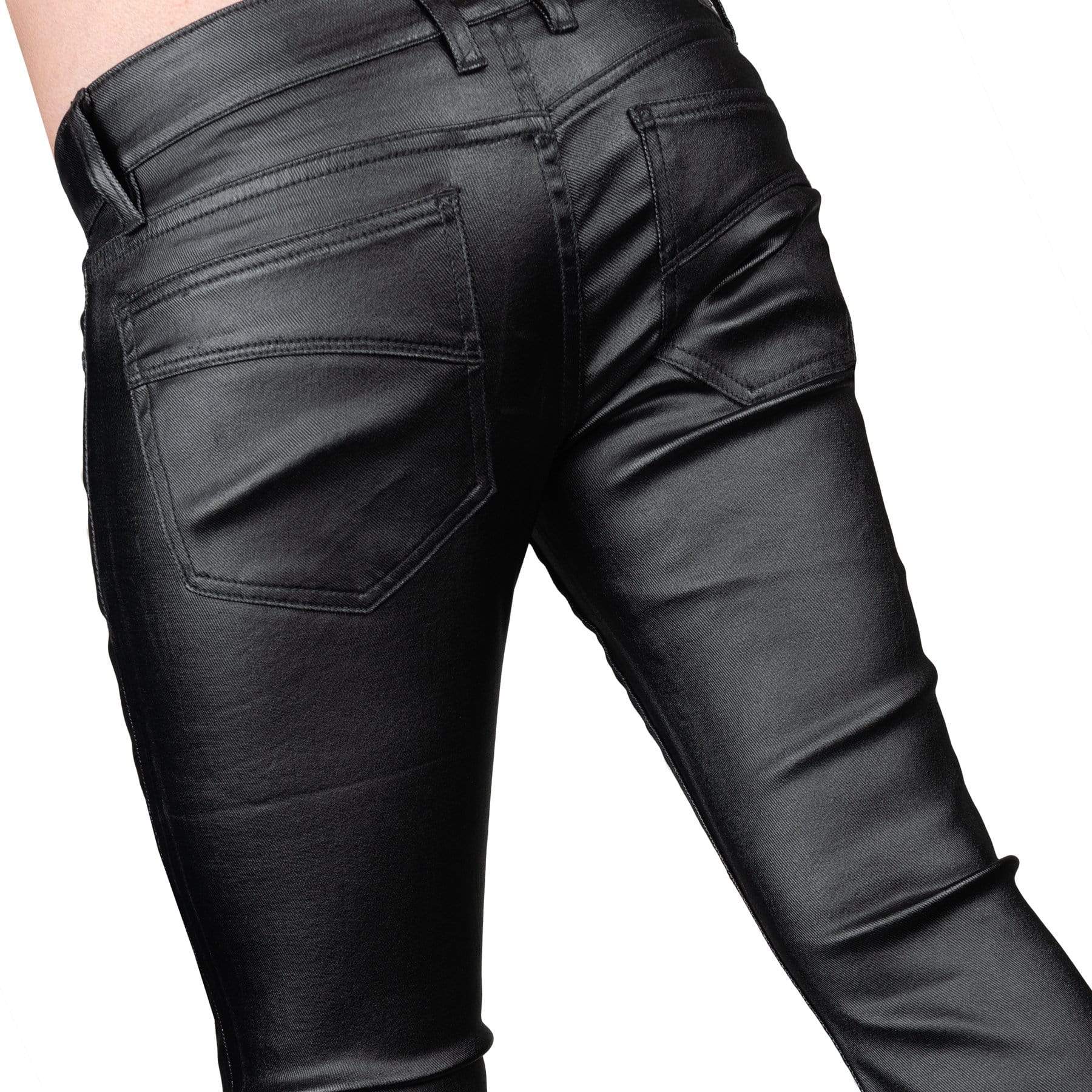 Wornstar Clothing Mens Pants Hellraiser Waxed Denim Jeans - Black