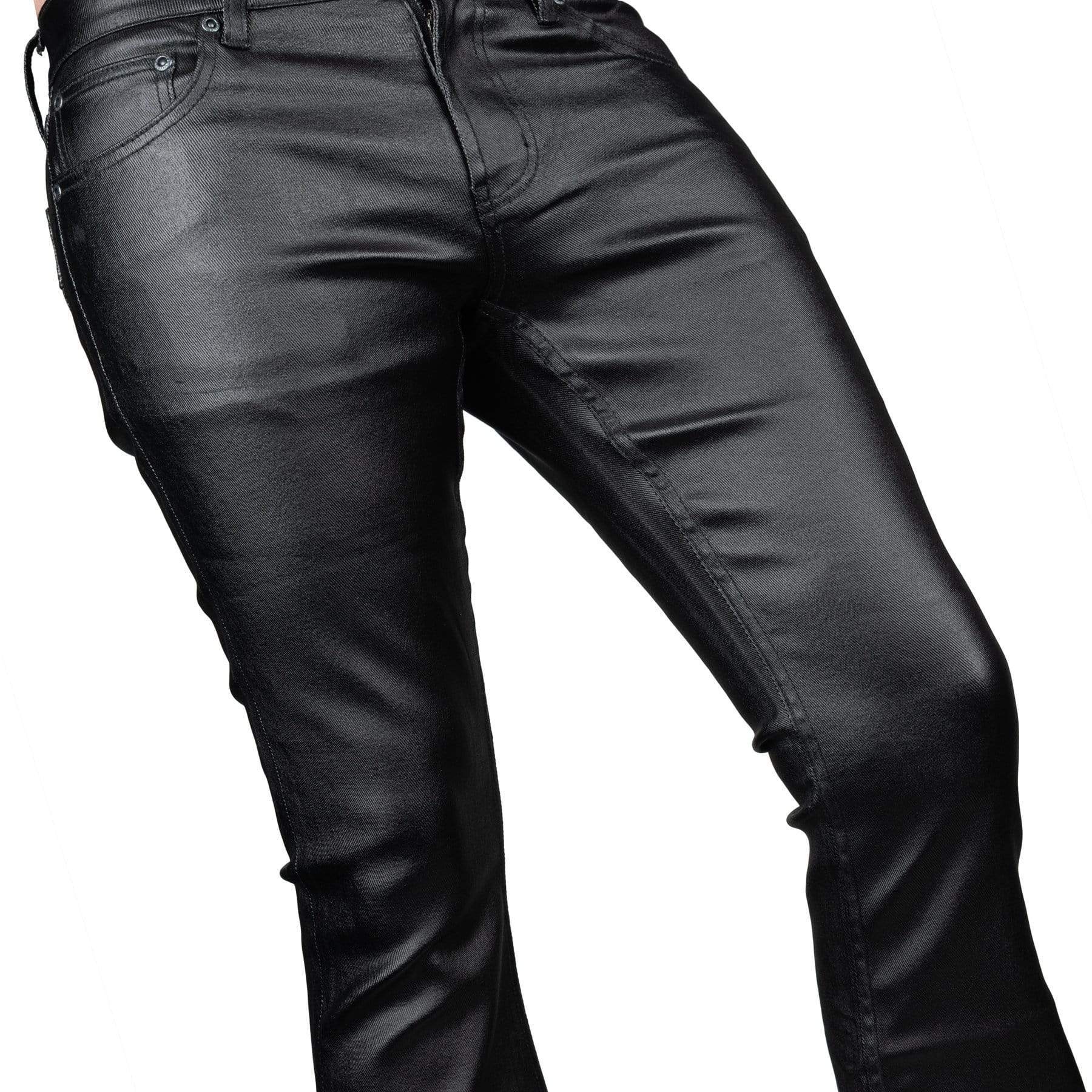 Wornstar Clothing Mens Pants Hellraiser Waxed Denim Jeans - Black