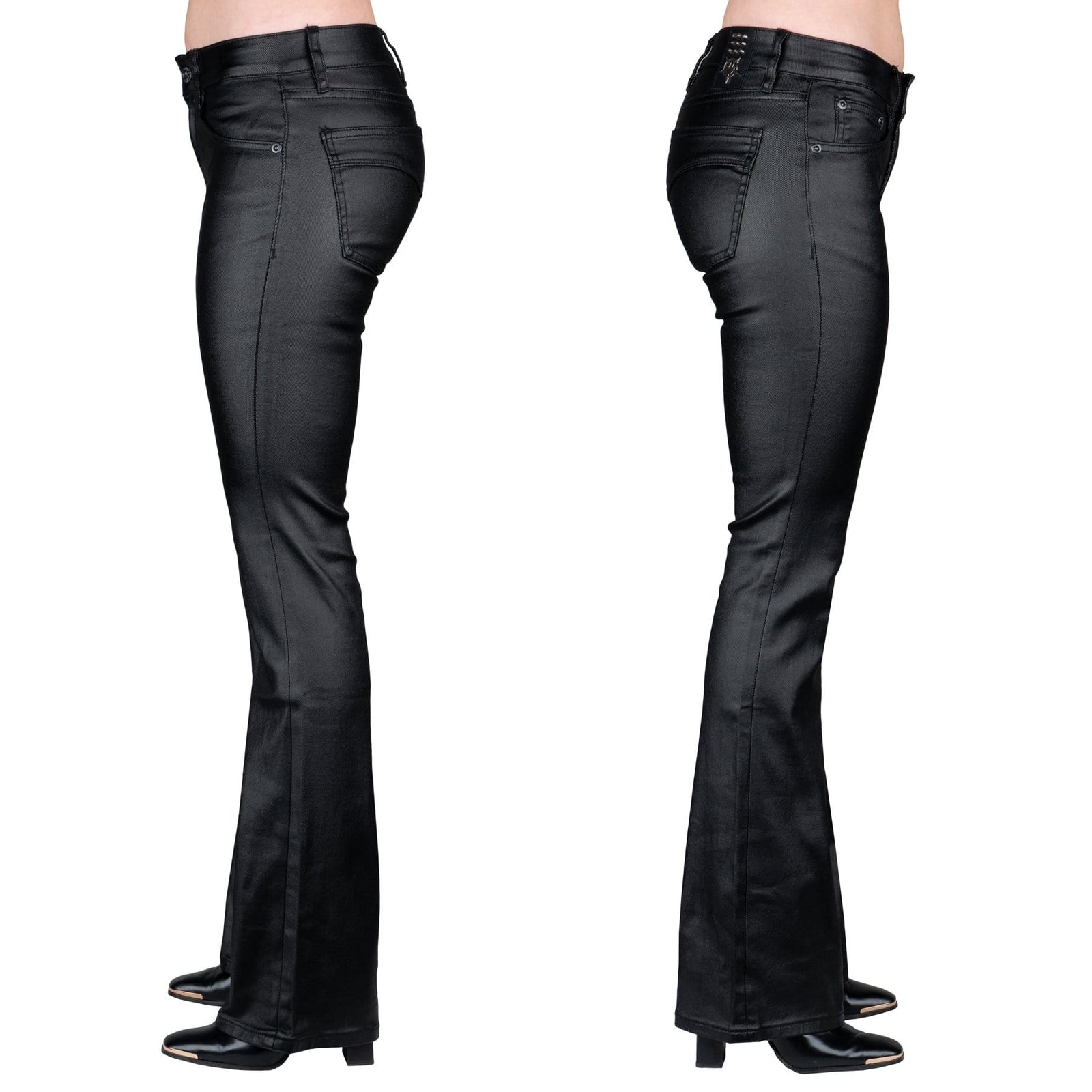 Wornstar Clothing Unisex Pants Hellraiser Waxed Denim Jeans - Black