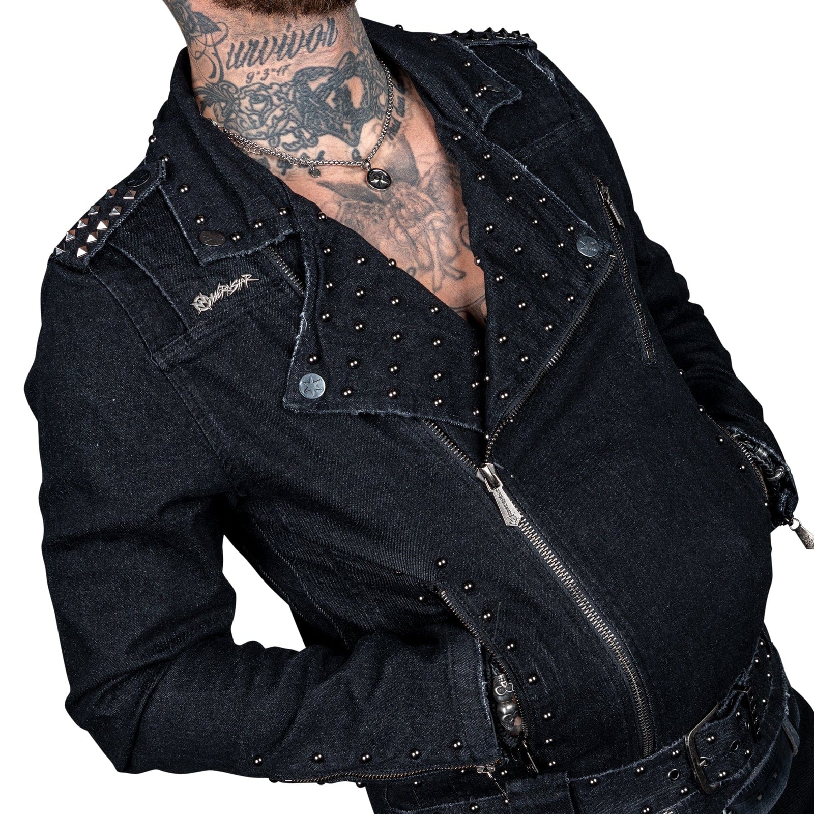 Wornstar Clothing Mens Jacket. Wrathchild Denim Jacket