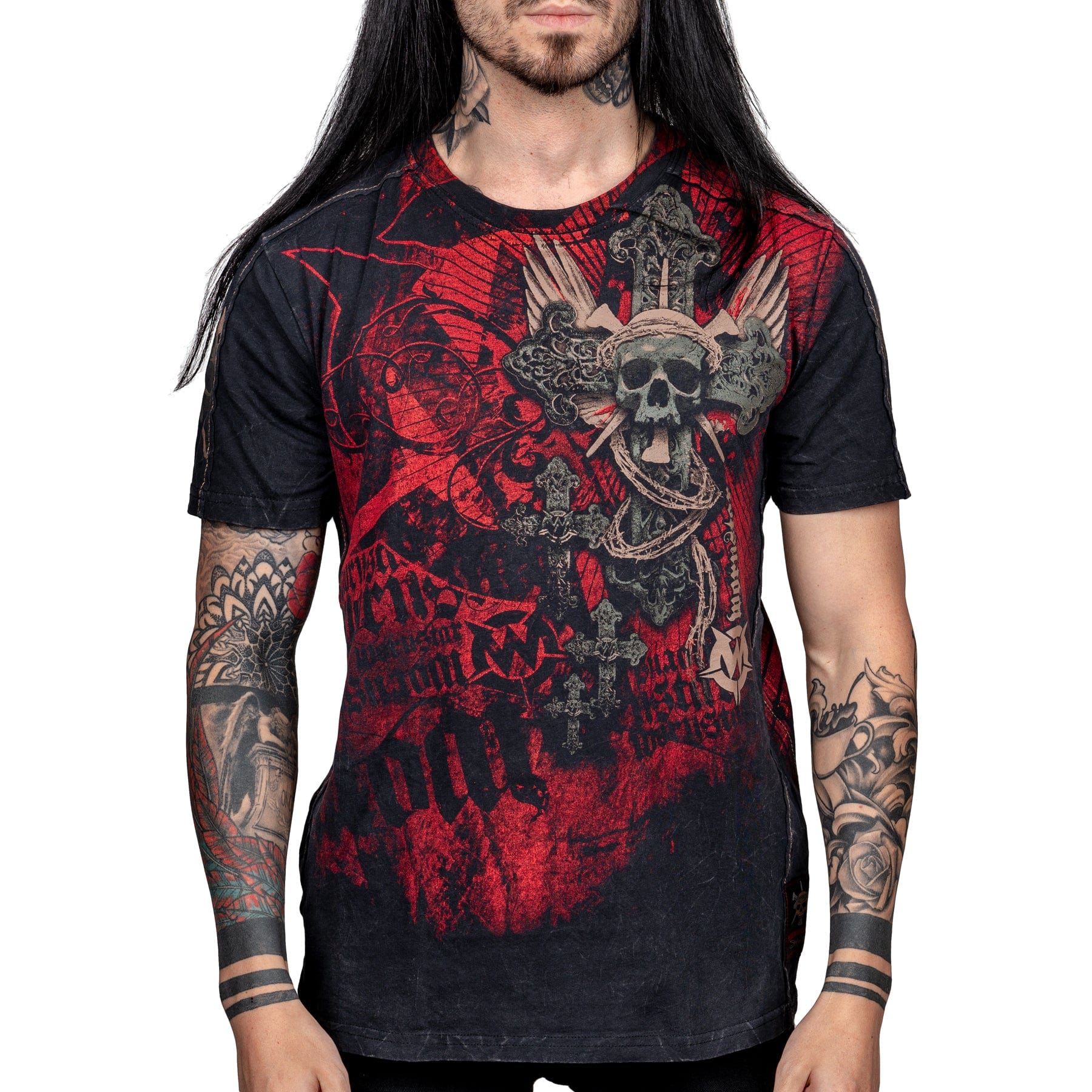 Wornstar Clothing Mens Tee Resurrection Skull T-shirt