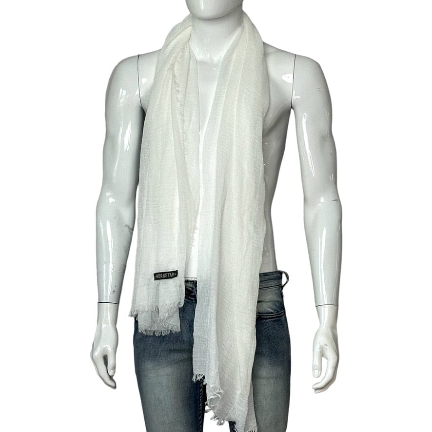 Custom Chop Shop Accessory Wornstar Custom Scarf - White