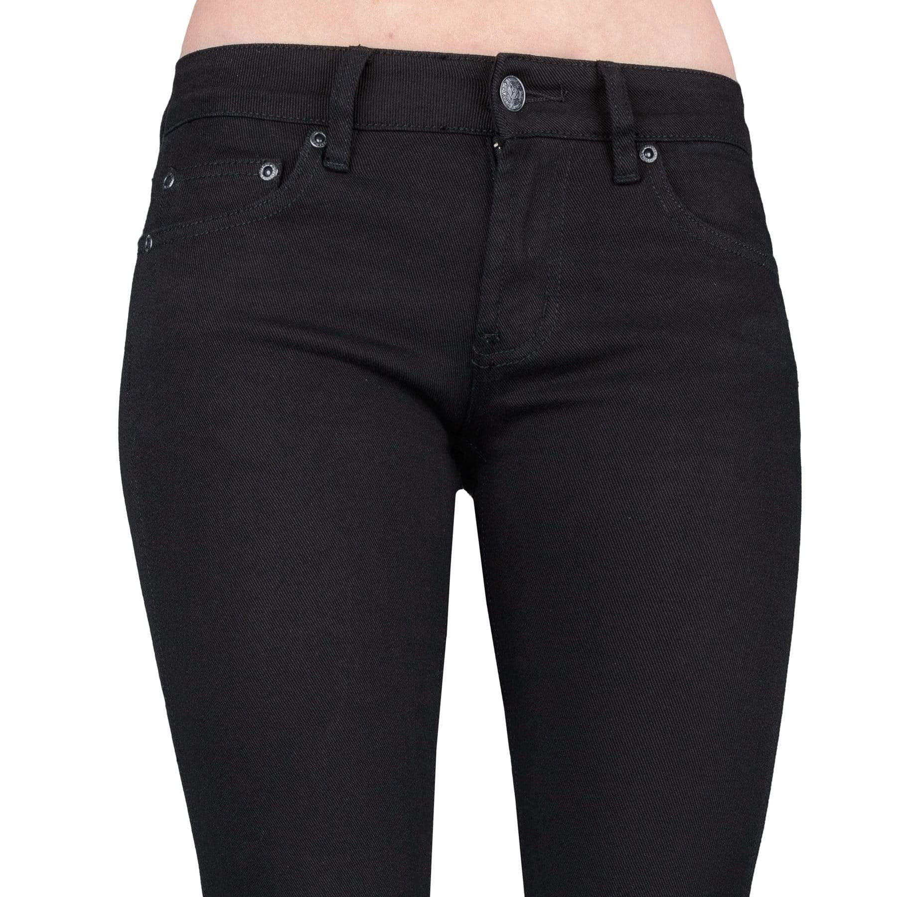 Essentials Collection Pants Hellraiser Side Button Unisex Jeans - Black