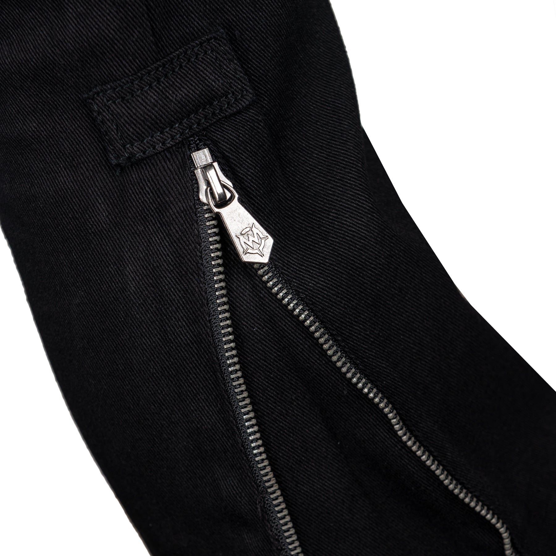 Wornstar Clothing Pants Hellraiser Side Zipper Unisex Jeans - Black