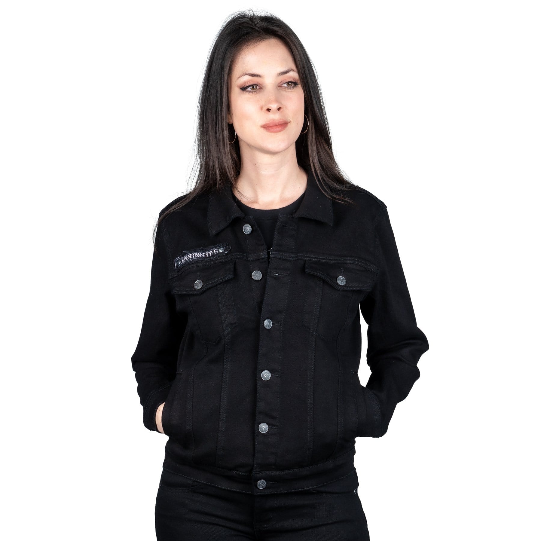 Wornstar Clothing Unisex Jacket. Idolmaker Unisex Denim Jacket - Black