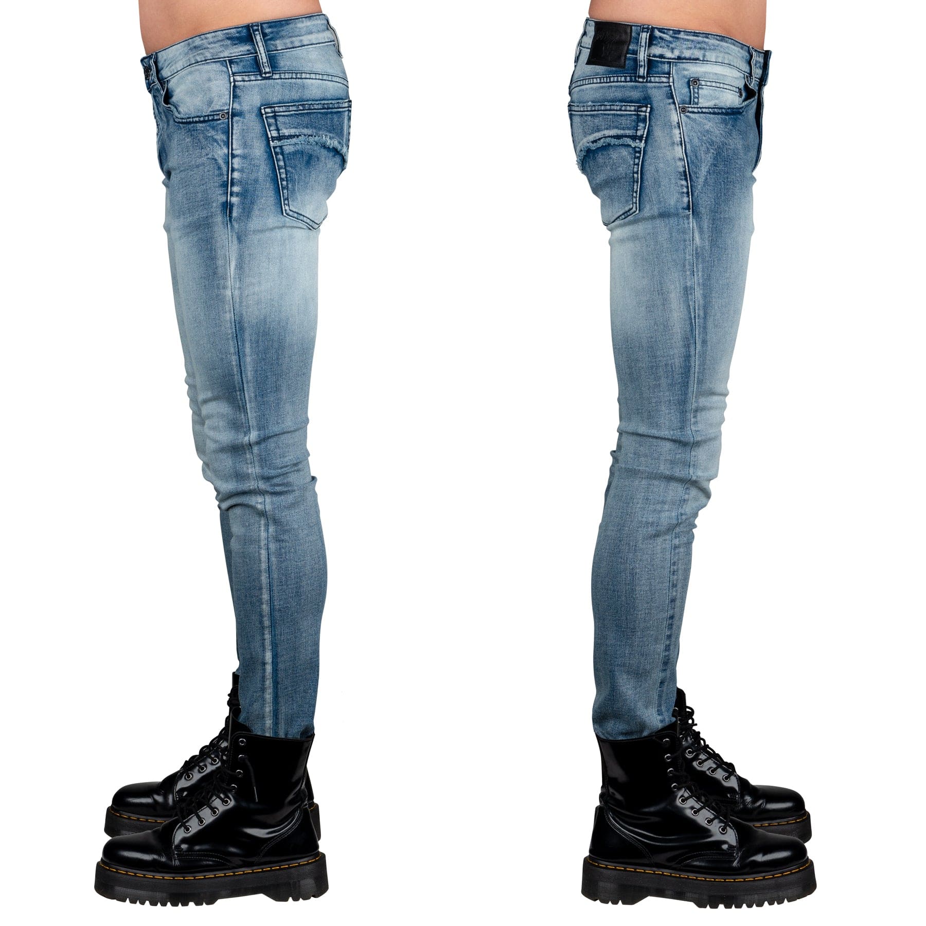 Wornstar Clothing Mens Jeans. Rampager Denim Jeans - Classic Blue
