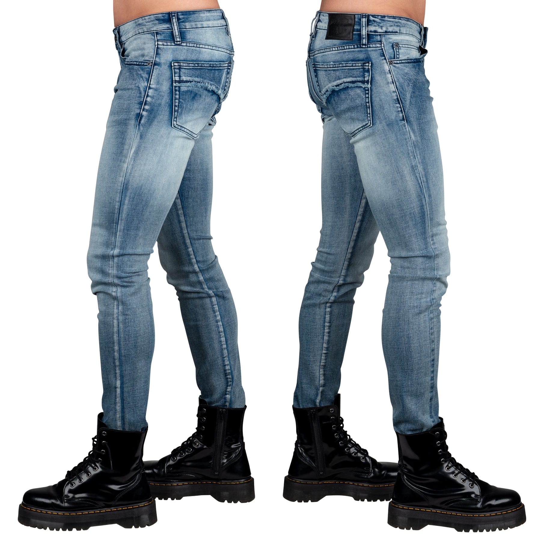 Wornstar Clothing Mens Jeans. Rampager Denim Jeans - Classic Blue