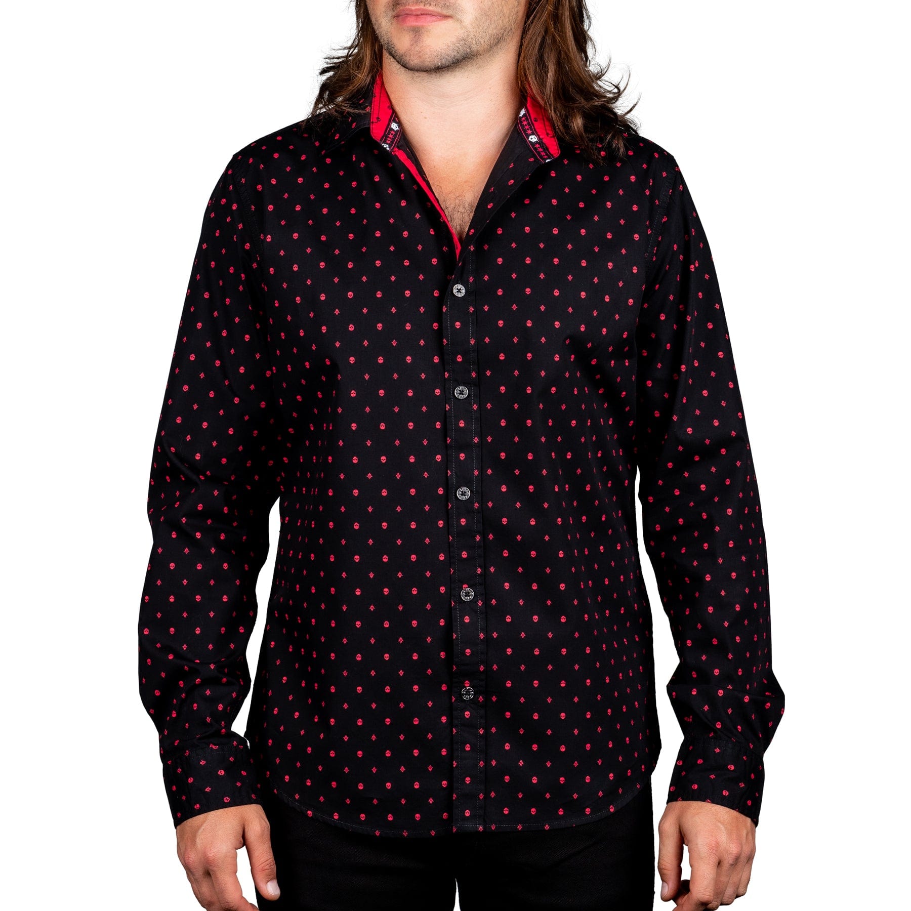 Wornstar Clothing Mens Shirt. Button Down Long Sleeve Iris Shirt