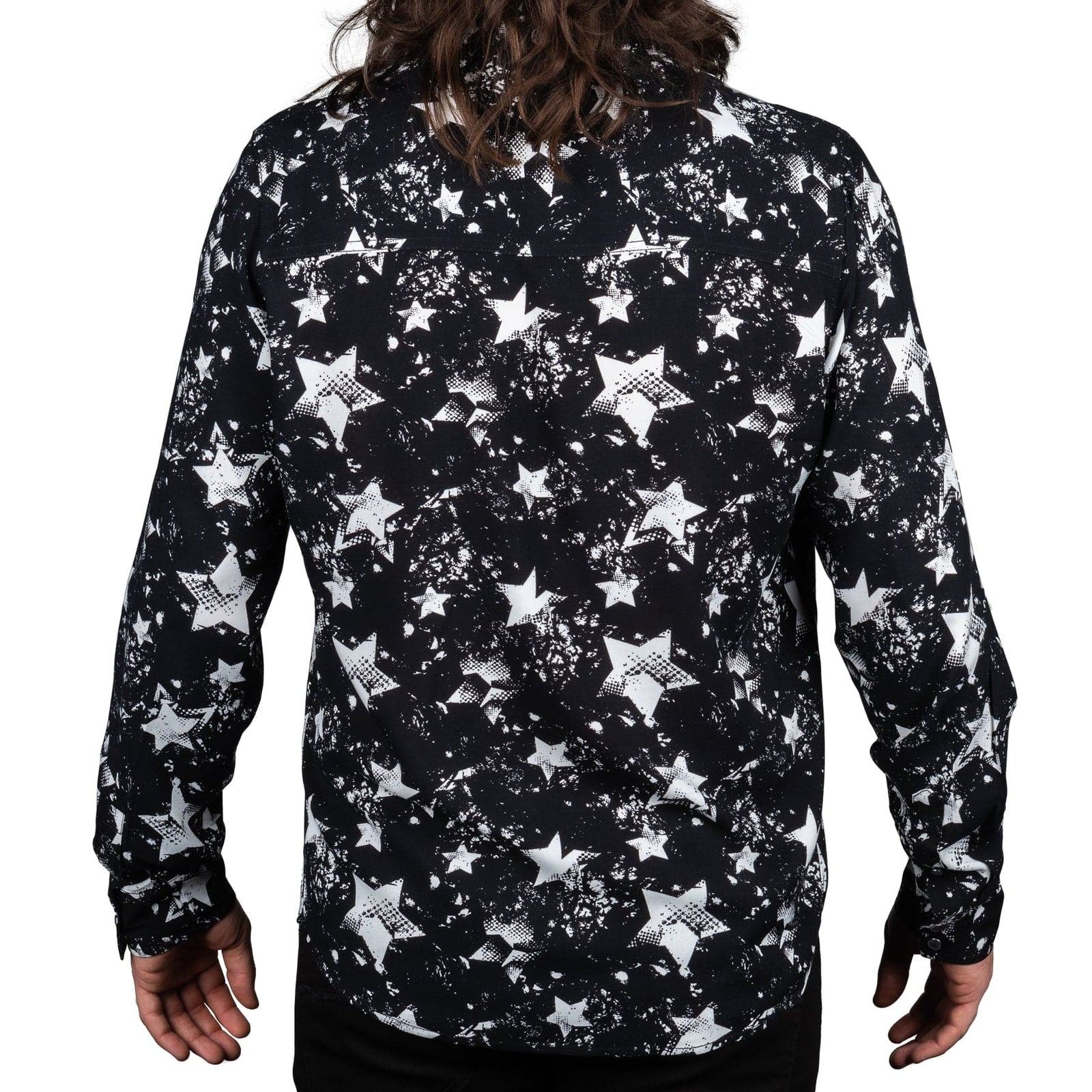 Wornstar Clothing Mens Shirt. Button Down Stardust Long Sleeve Shirt