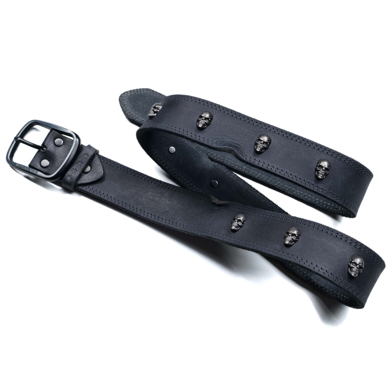 Wornstar Swag Belt Gauntlet Skull Leather Belt