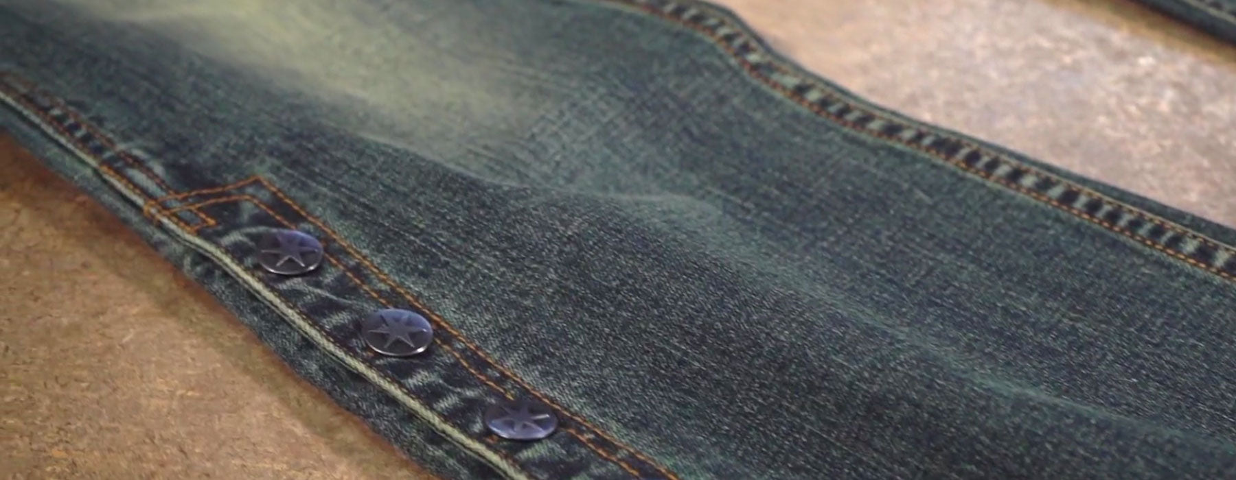 Wornstar Hellraiser Side Button Pants - Vintage Blue