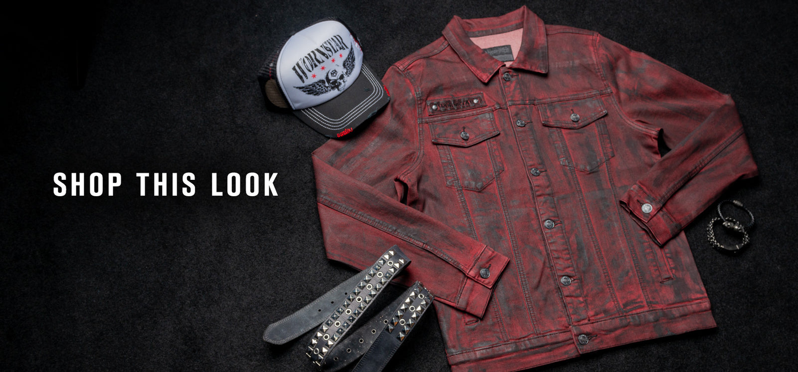 Shop This Look - Idolmaker Crimson Coated Jacket