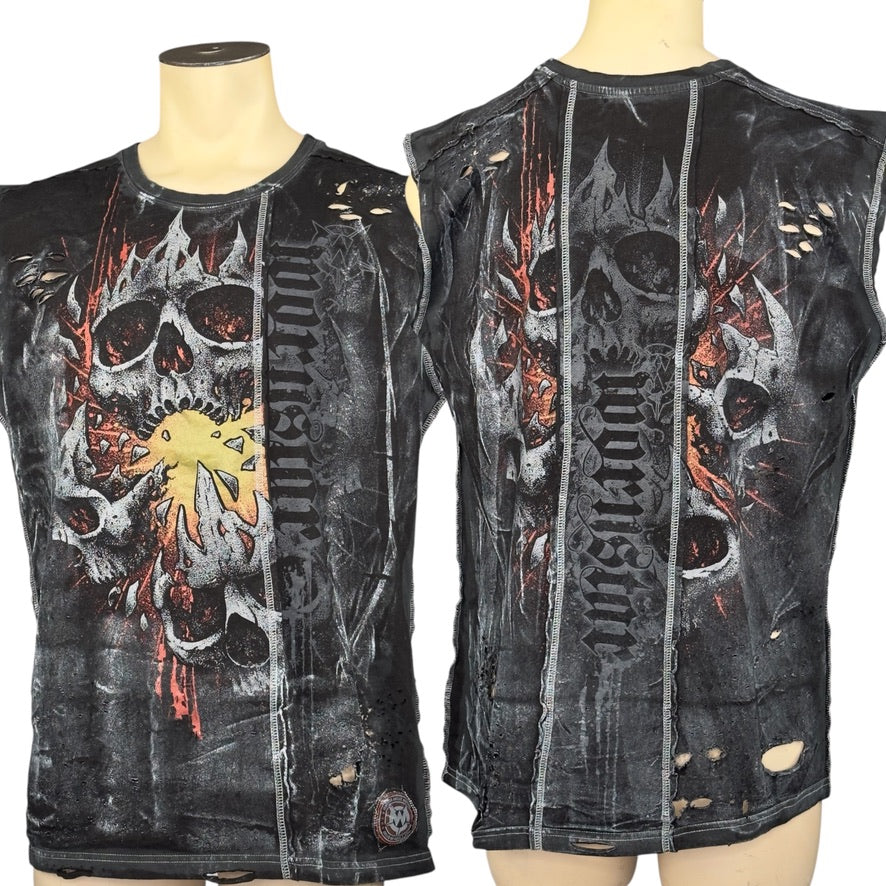 Wornstar Custom - Sleeveless Cut Tee - Eruption - Ready to Ship