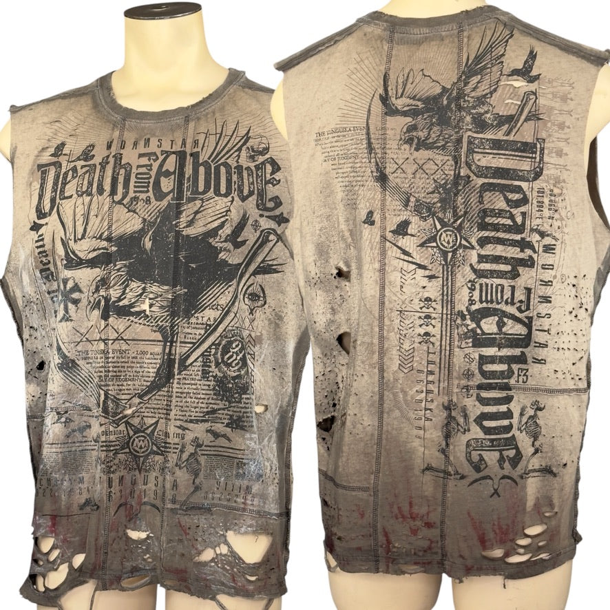 Wornstar Custom - Sleeveless Cut Tee - DFA - Ready to Ship