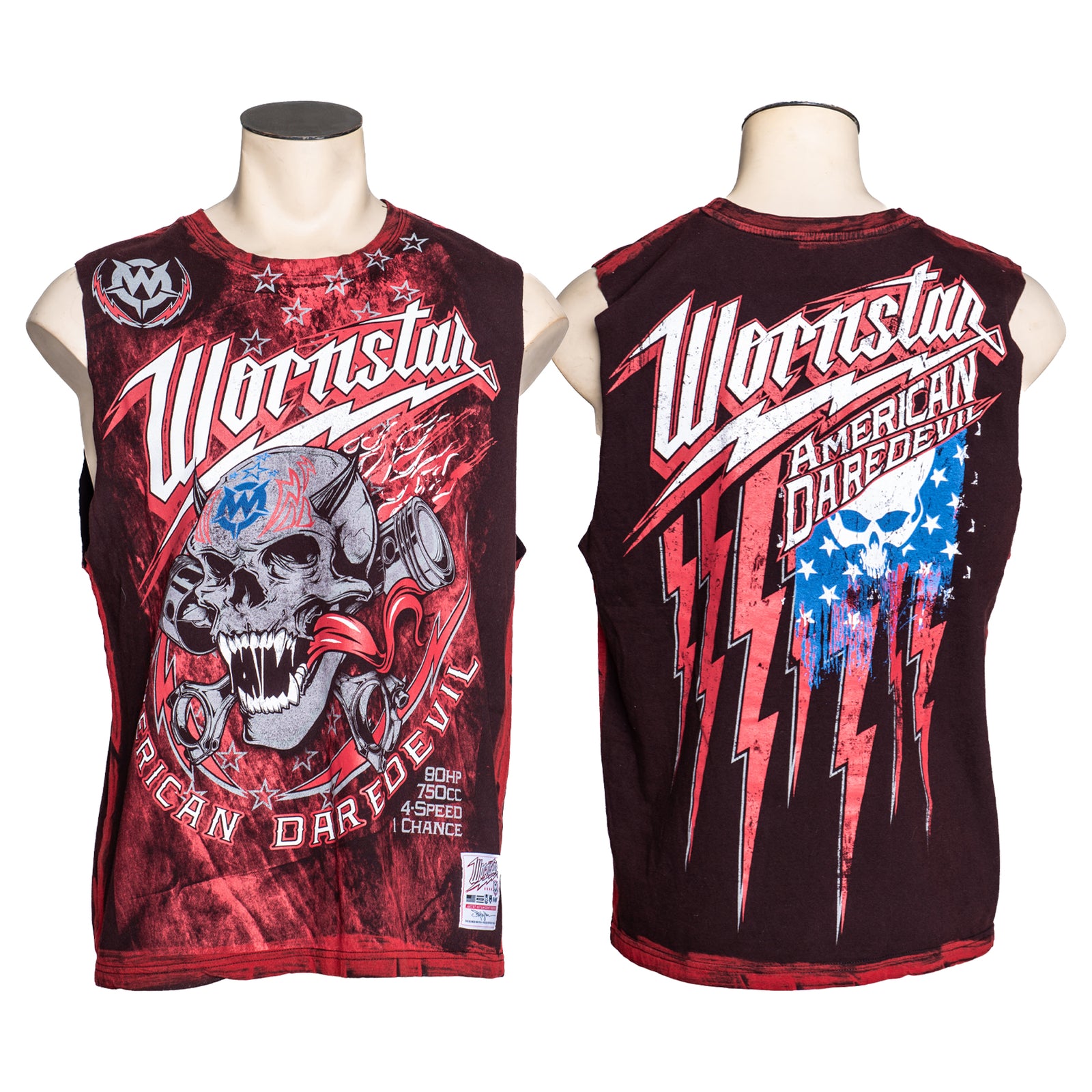 Wornstar Custom Sleeveless - American Daredevil Tee