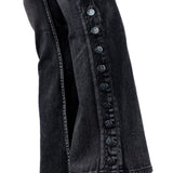 All Access Collection Pants Hellraiser Black Vintage Wash Jeans- Side Button - Ready to Ship - Size 34x33