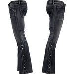 All Access Collection Pants Hellraiser Black Vintage Wash Jeans- Side Button - Ready to Ship - Size 34x33