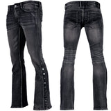 All Access Collection Pants Hellraiser Black Vintage Wash Jeans- Side Button - Ready to Ship - Size 34x33