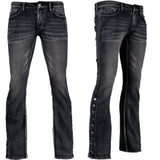 All Access Collection Pants Hellraiser Black Vintage Wash Jeans- Side Button - Ready to Ship - Size 34x33